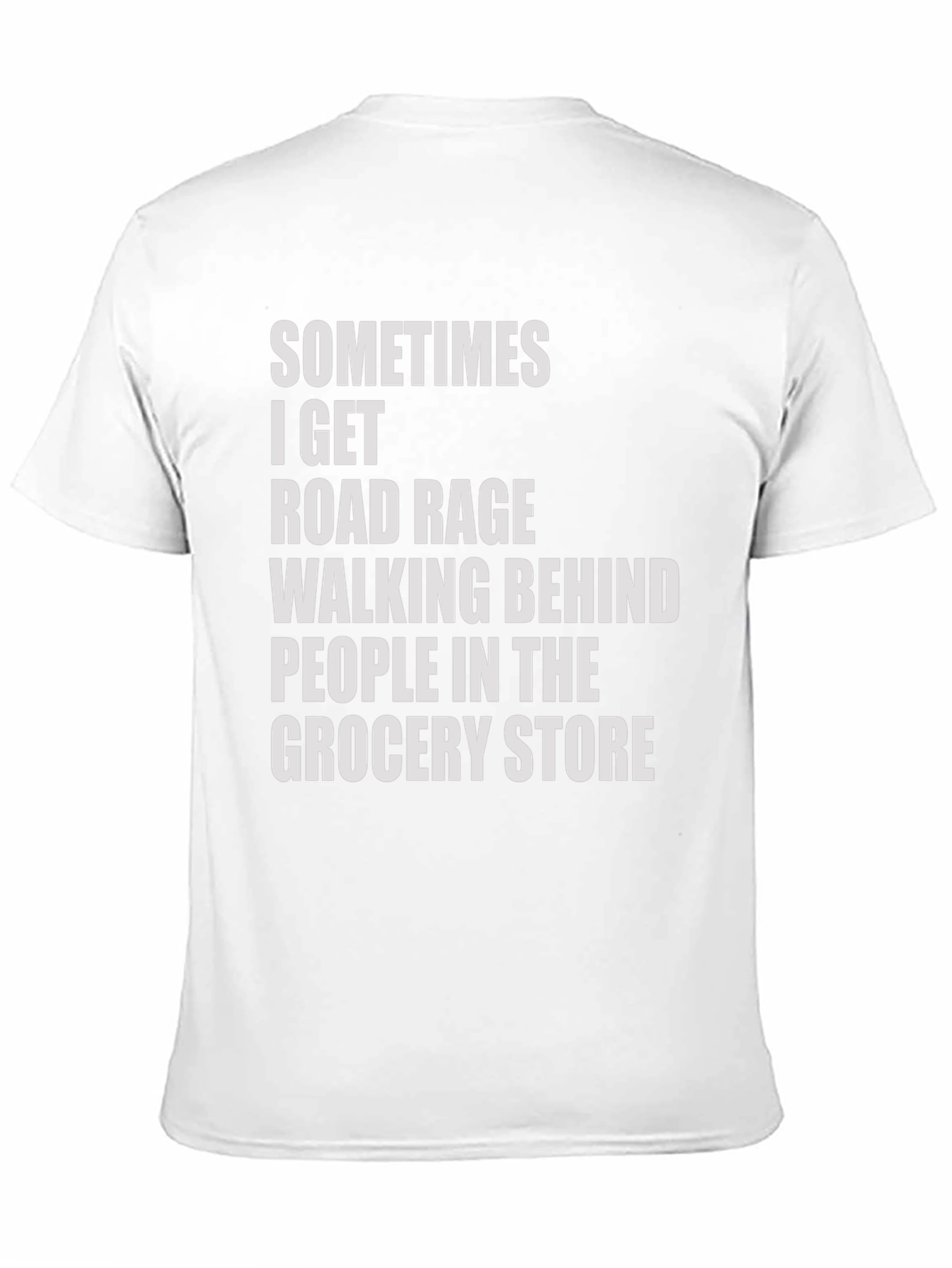 Black Road Rage Grocery Store Humor Tee view 11