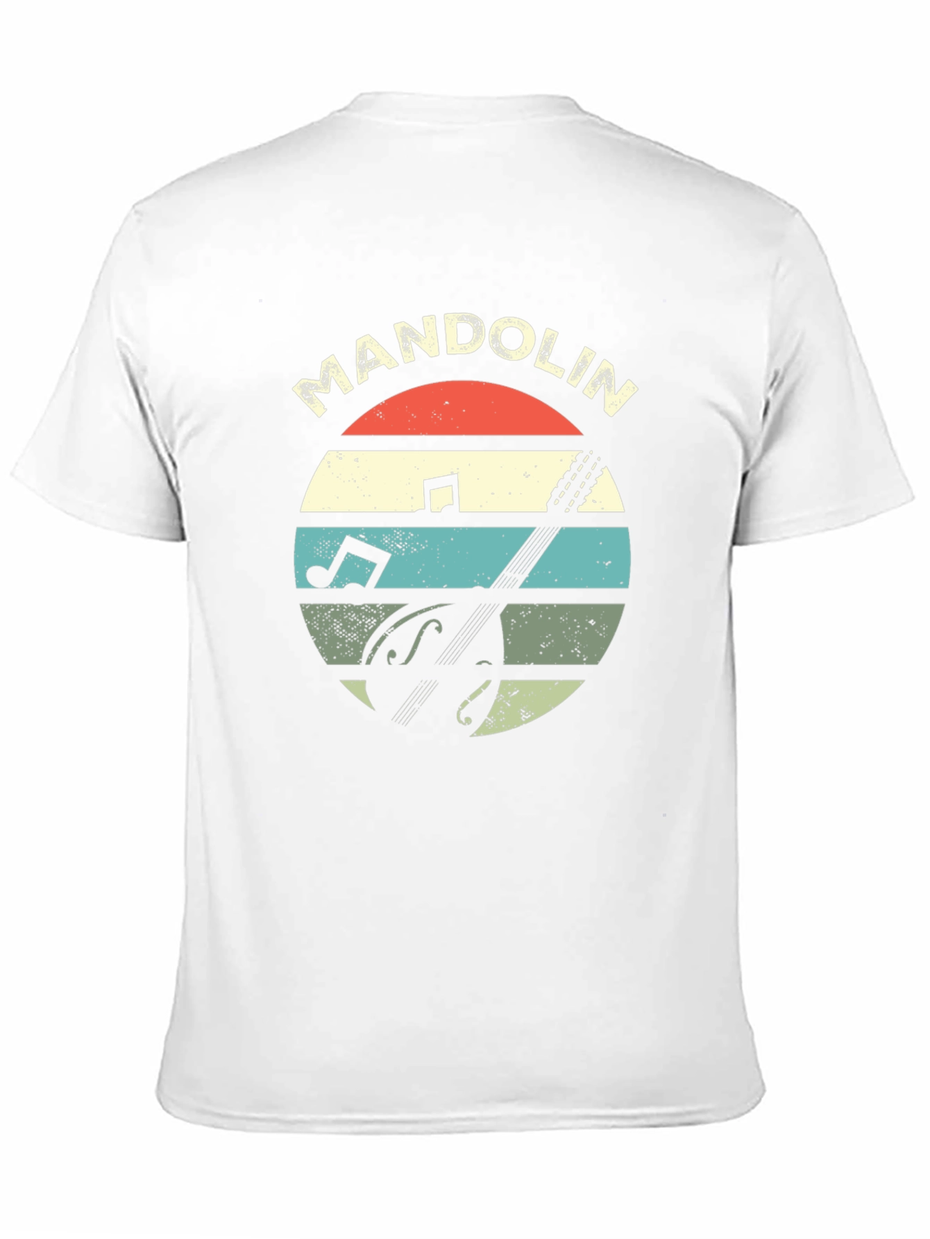 Black Retro Mandolin T-Shirt - Musician Gift view 11