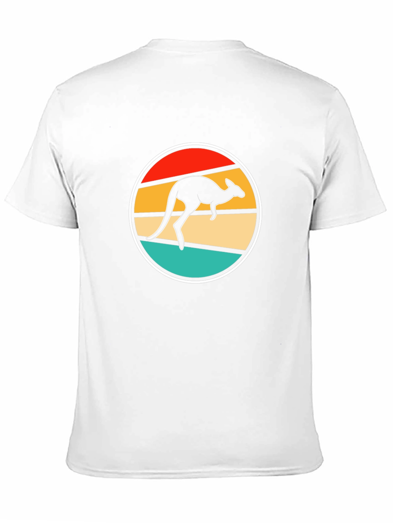 Black Retro Kangaroo T-Shirt - Black Novelty Tee view 11