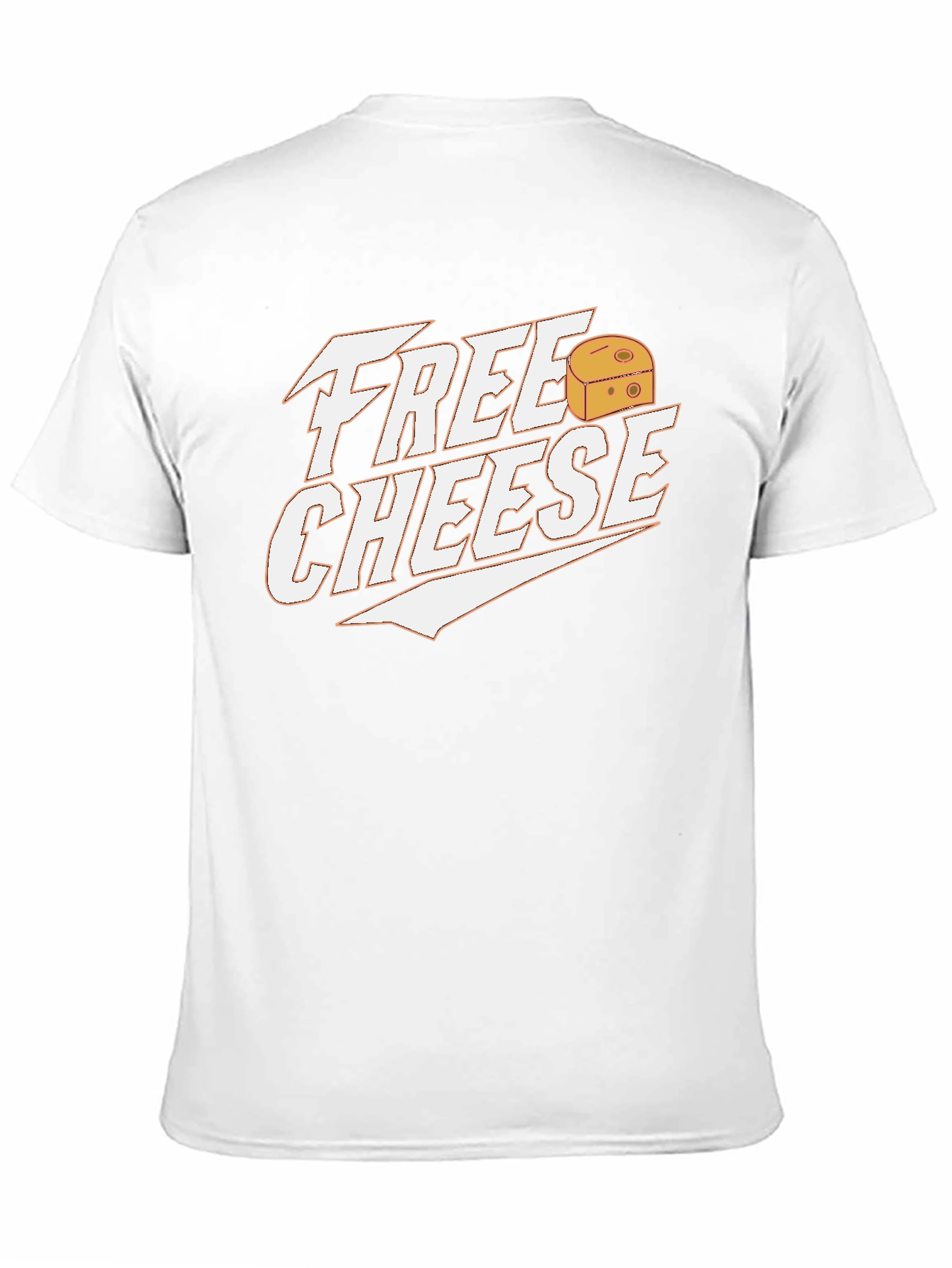 Black Free Cheese Graphic Tee - Funny Food Lover Shirt view 11