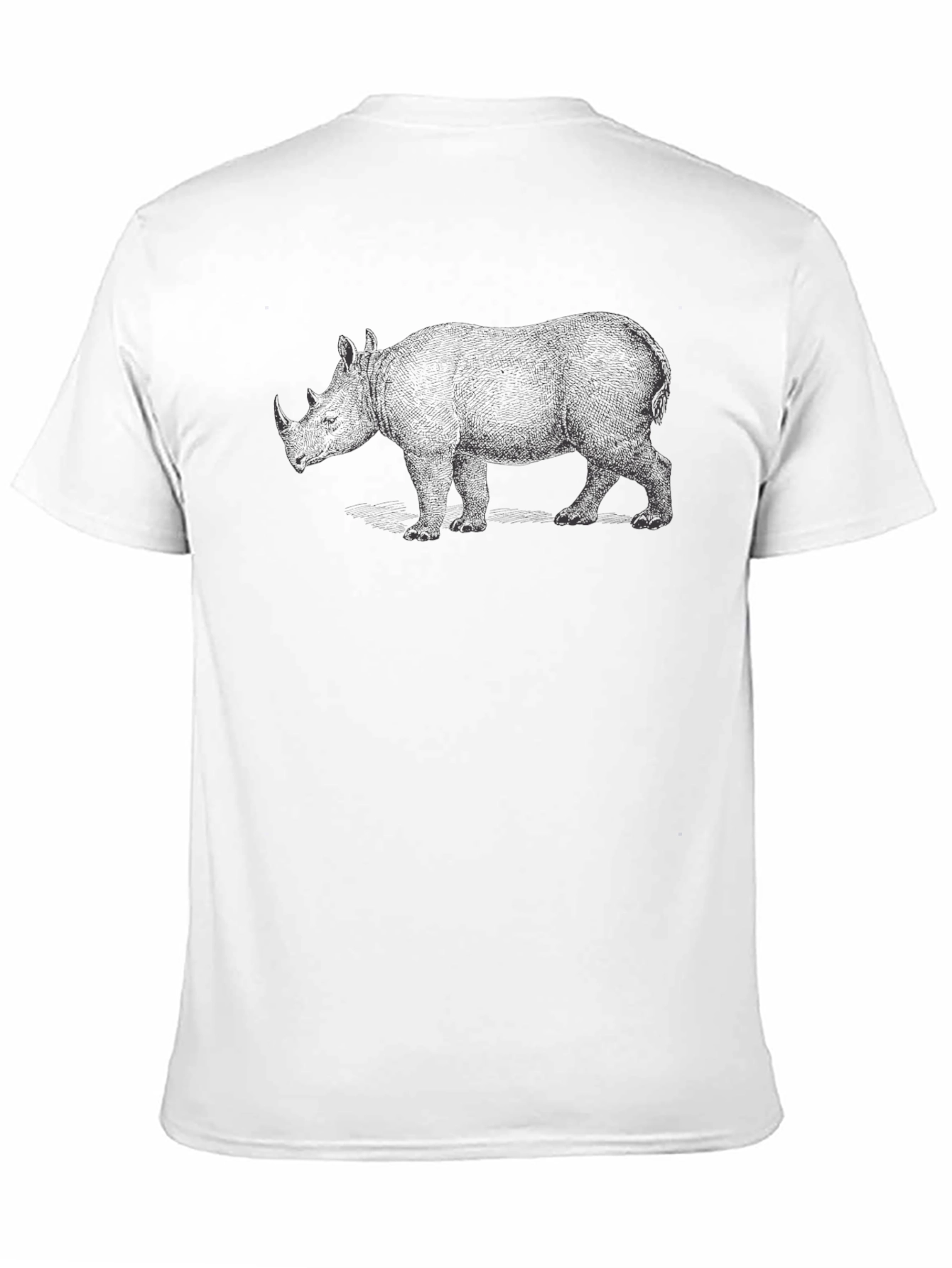 Black Rhino Graphic T-Shirt - Casual Cotton Tee view 11