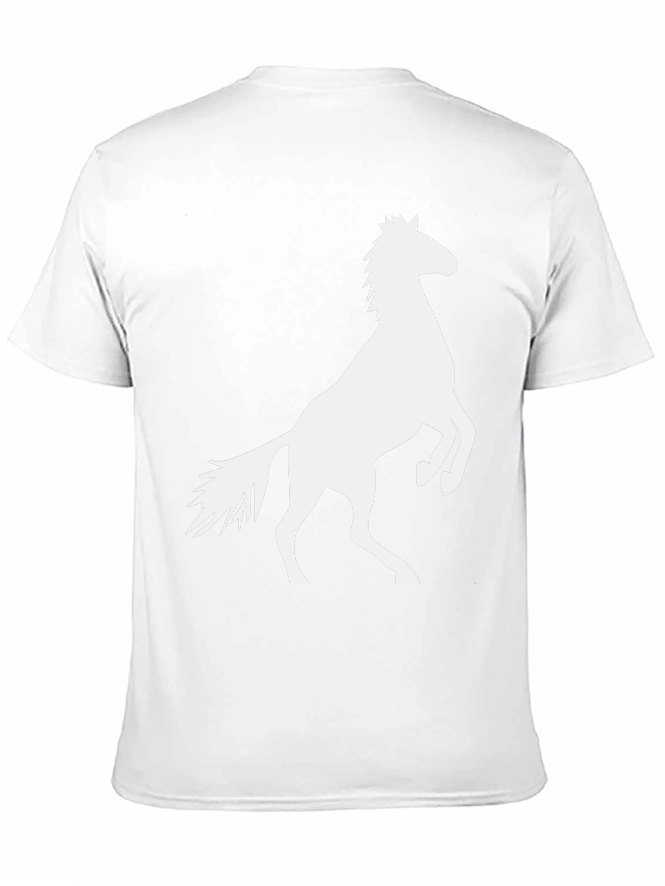 Black Black Tee with Horse Graphic view 11