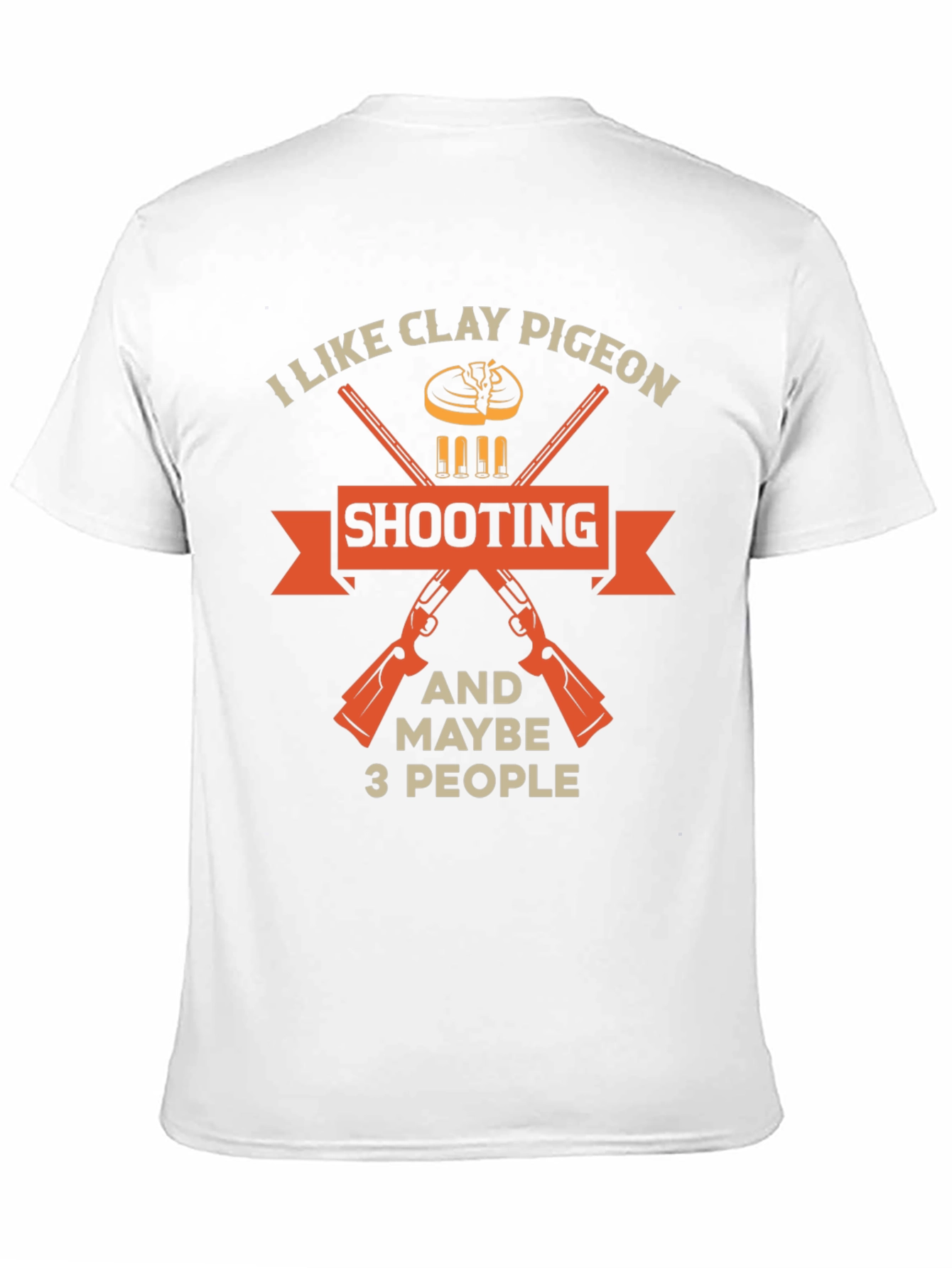 Black Clay Pigeon Shooting T-Shirt - Funny Hunter Tee view 11