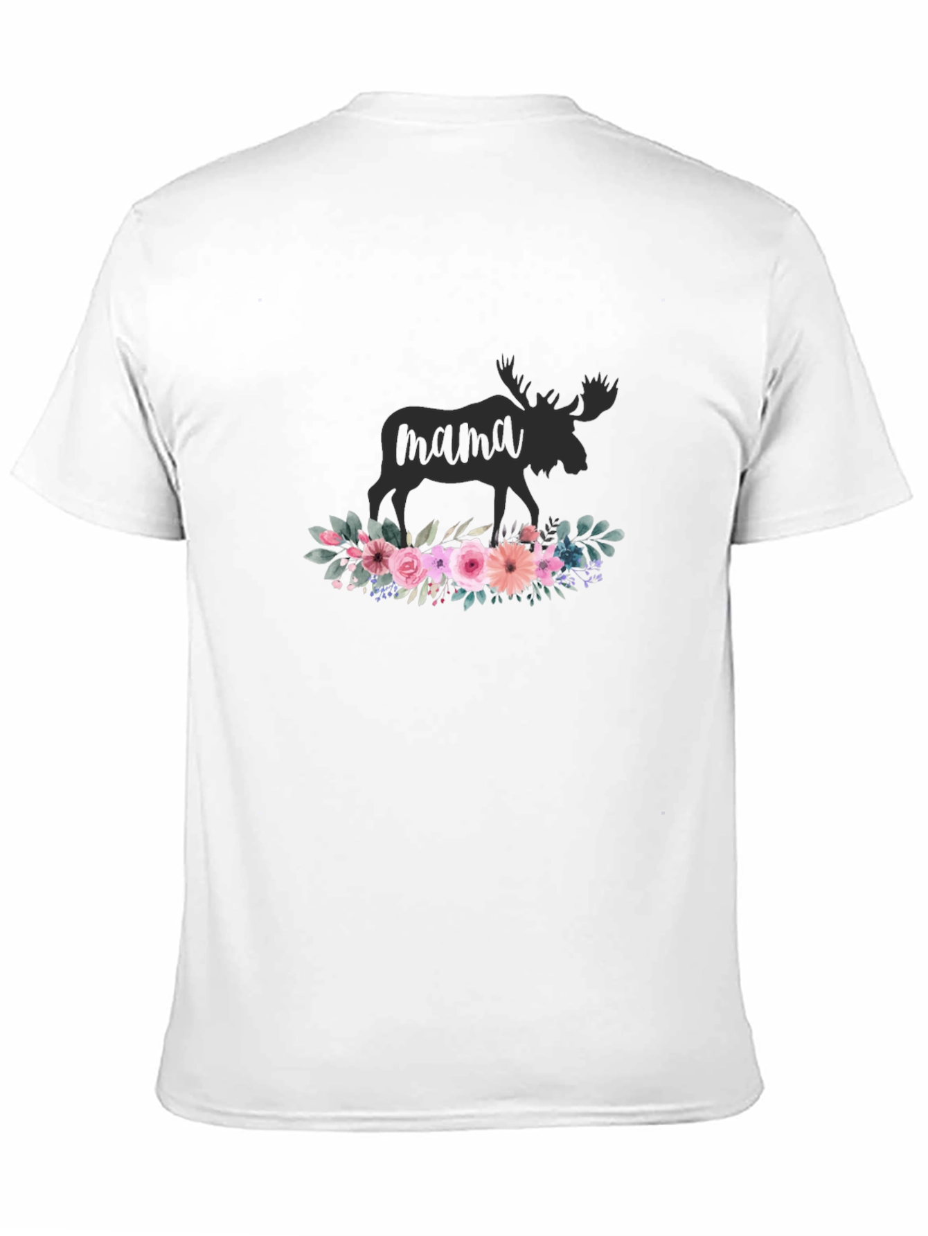 Mama Moose Floral T-Shirt - Stylish Animal Lover Tee - 11