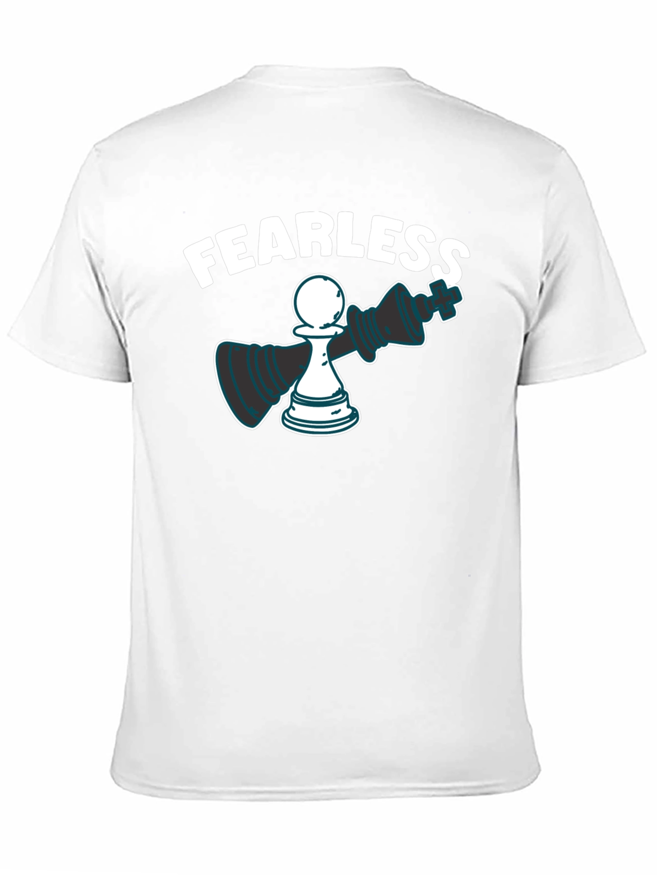 Black Fearless Chess Graphic Tee view 11