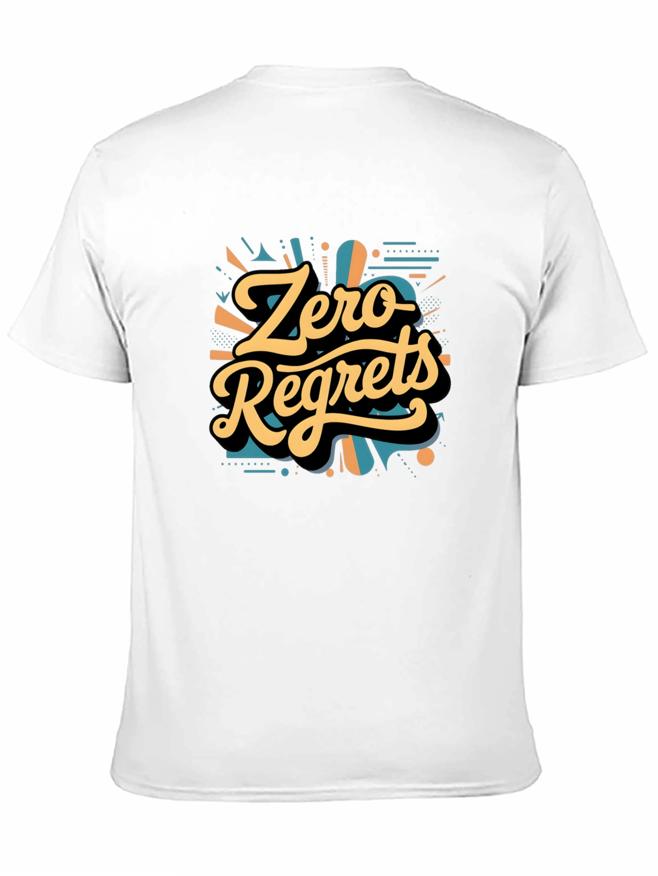 Black Zero Regrets Graphic Tee - Bold Stylish Design view 11