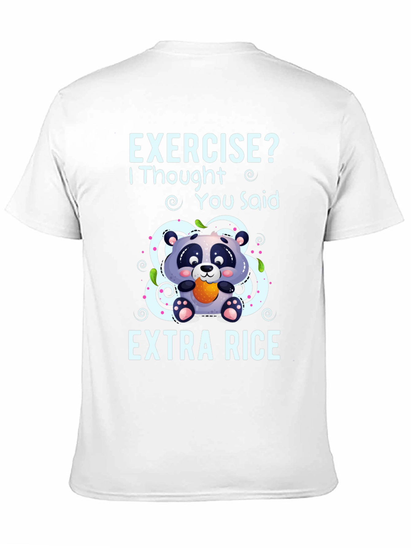 Black Exercise? Extra Rice Panda Graphic Tee view 11