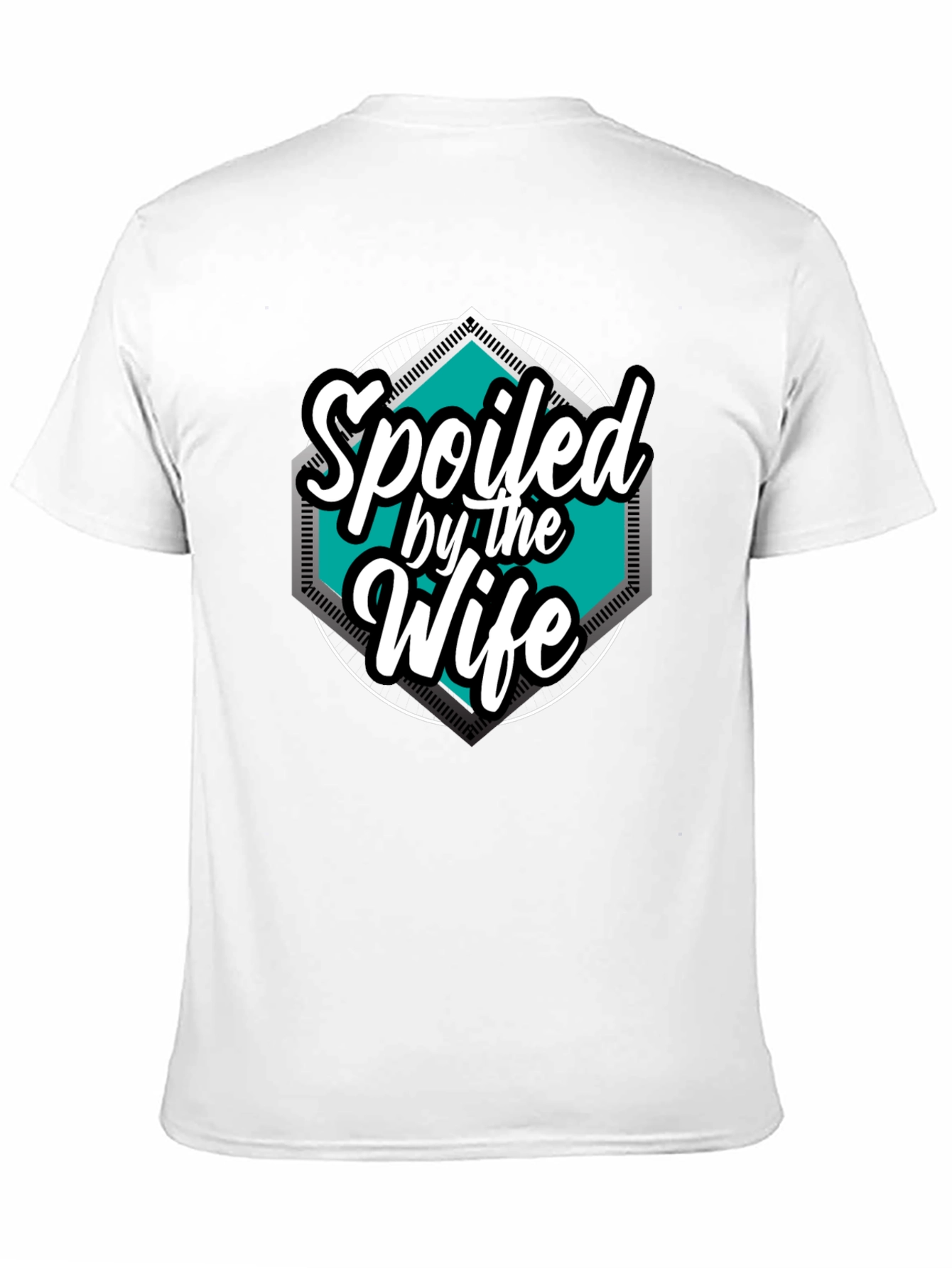 Black Spoiled by the Wife Graphic Tee - Black view 11