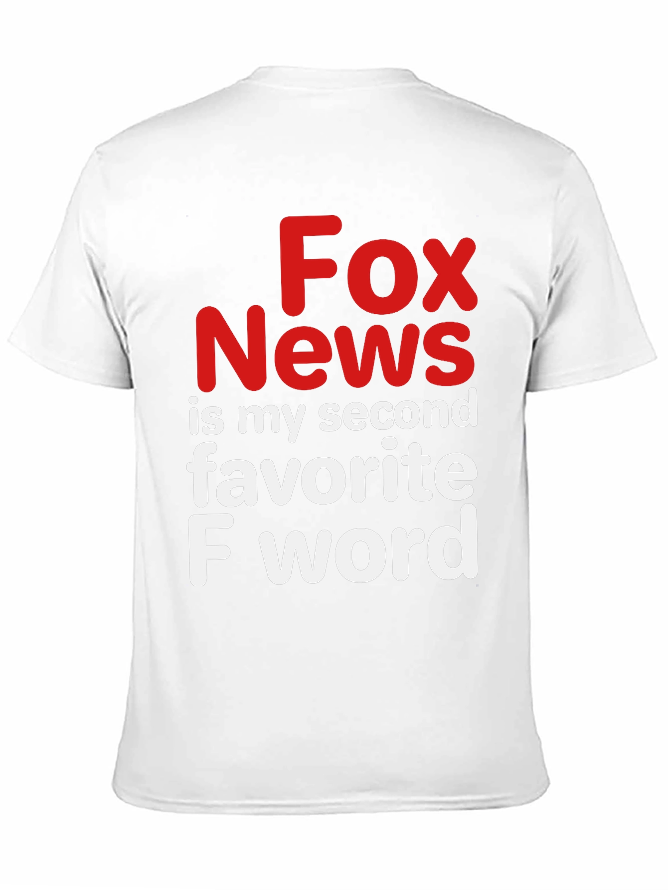 Black Fox News Second Favorite F Word Black Graphic Tee view 11