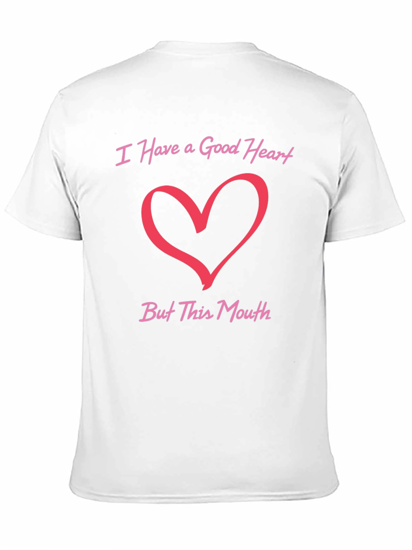 Black Good Heart Funny T-Shirt view 11