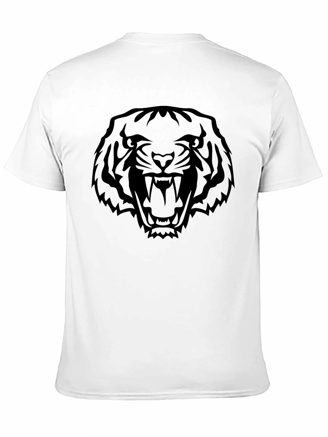 Black Bold Tiger Graphic Tee - Men's Black T-Shirt view 11