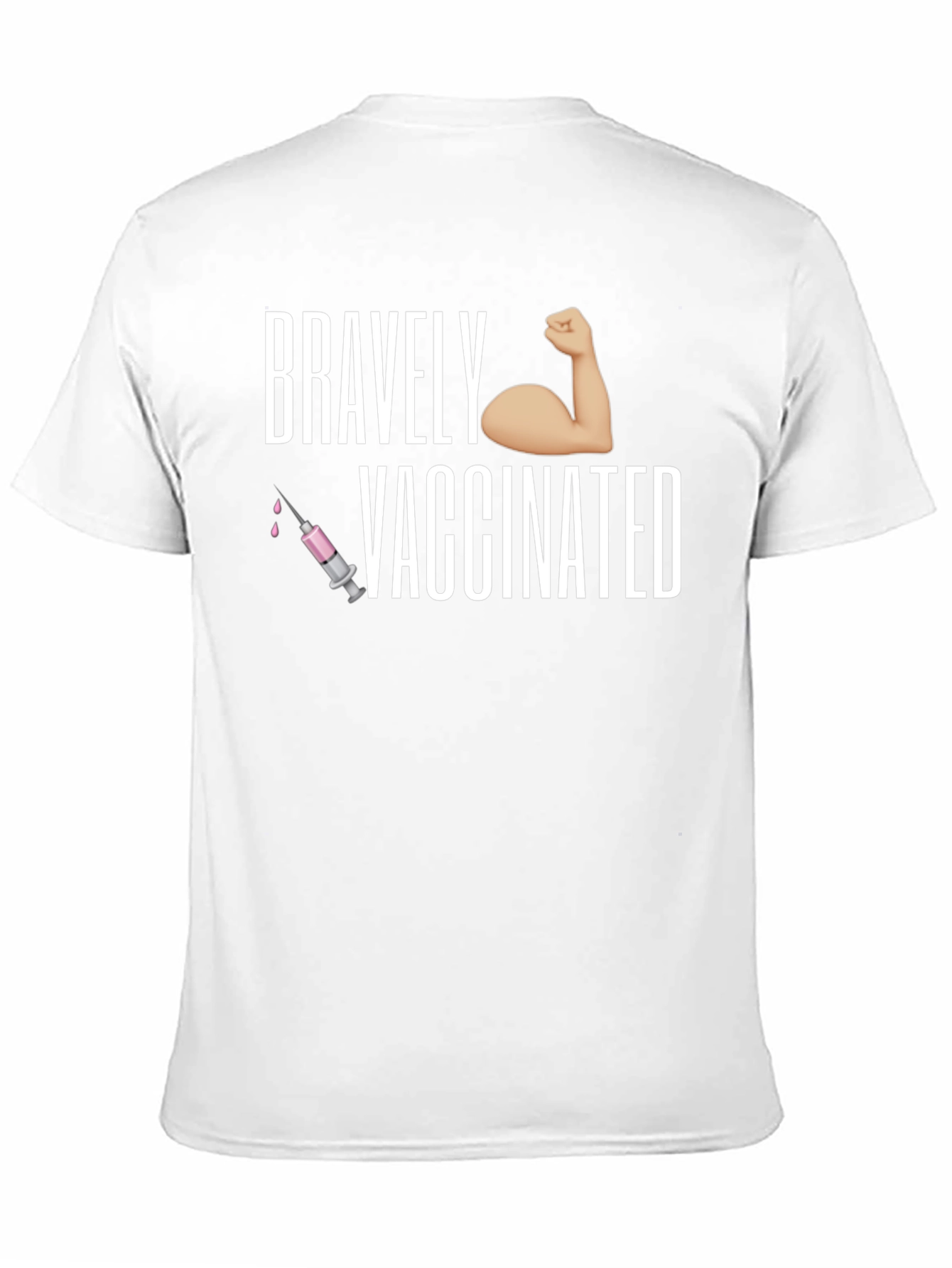 Black Bravely Vaccinated T-Shirt - Pro Vaccine Tee view 11