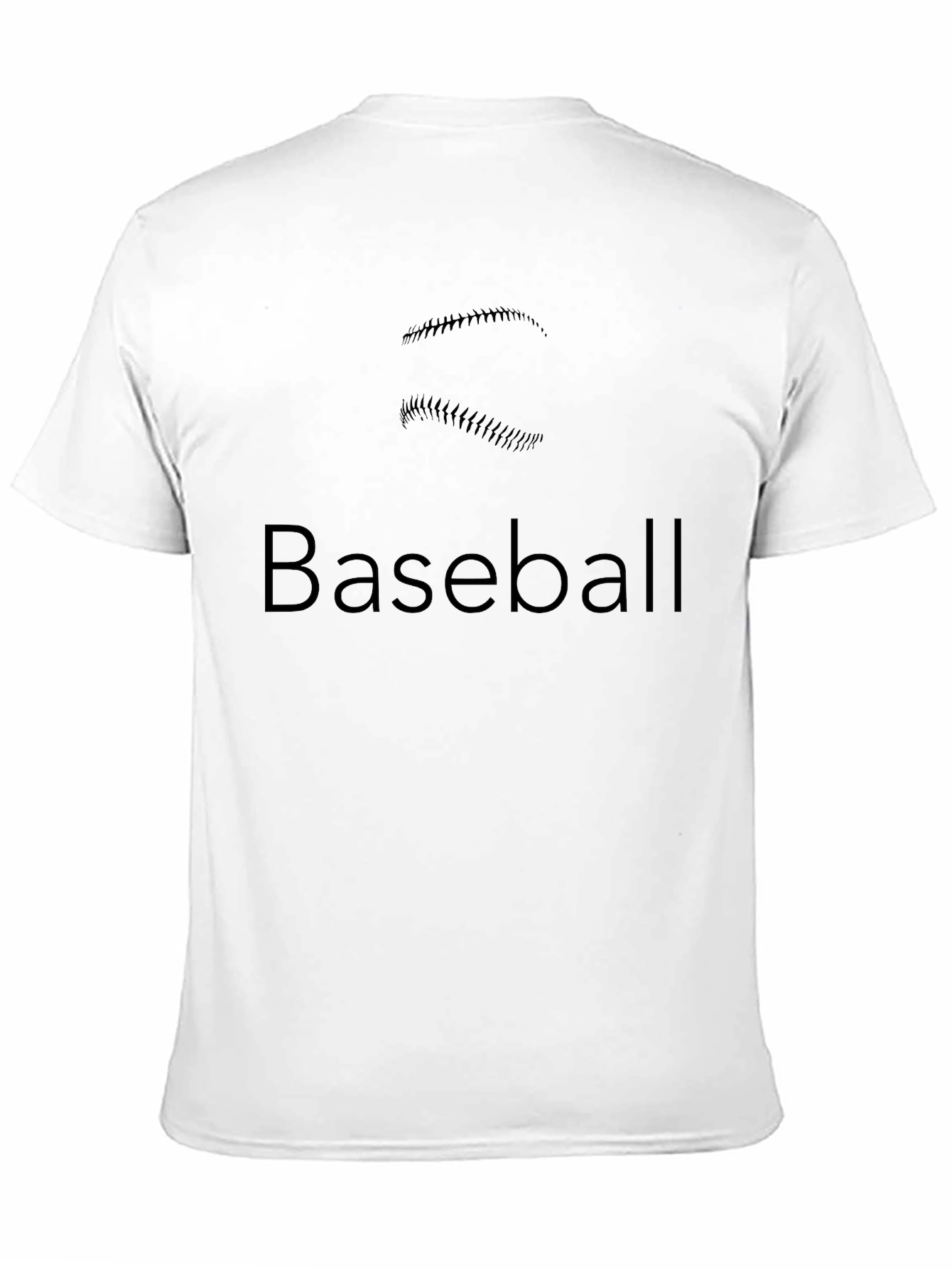 Black Baseball Graphic Tee - Black Cotton Blend view 11