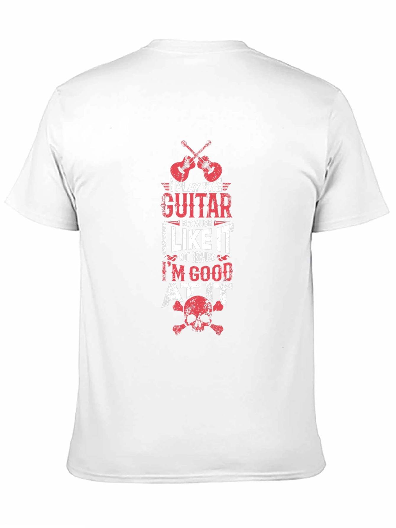 Black Guitar Lover T-Shirt - I Play Guitar Because I Like It Tee view 11