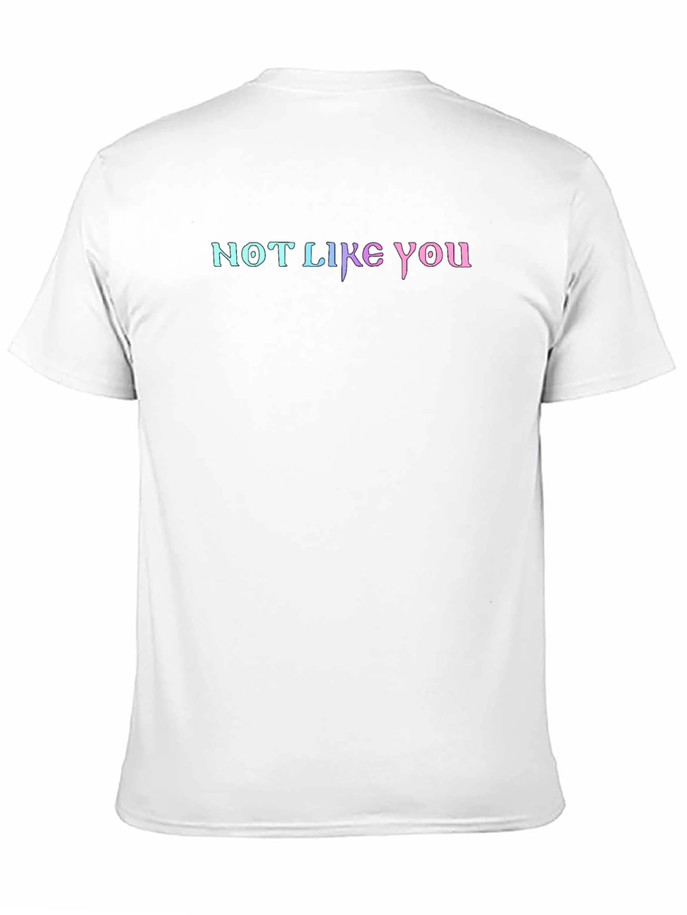 Black Not Like You Graphic Tee - Gradient Lettering  view 11