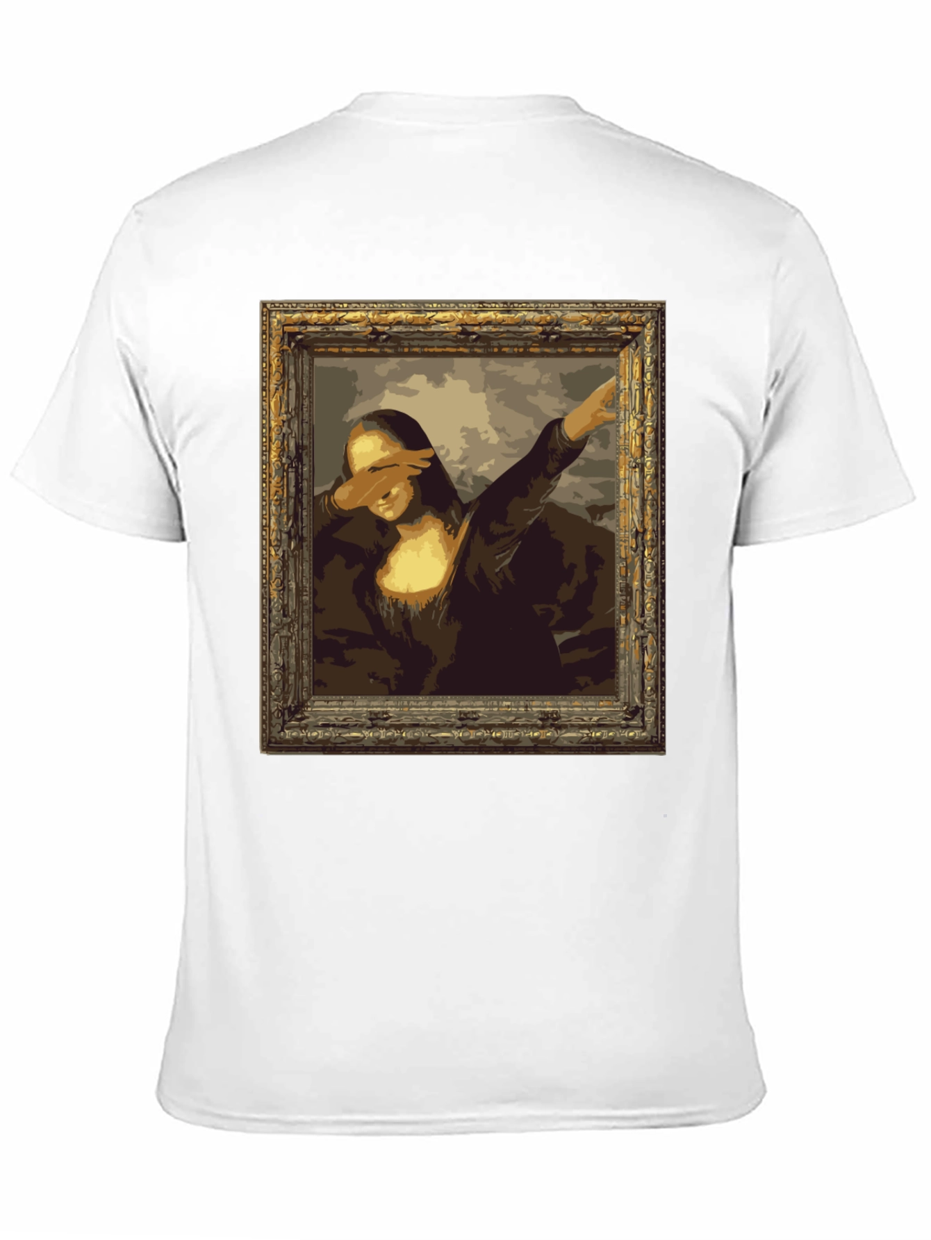 Black Mona Lisa Dab Black T-Shirt view 11