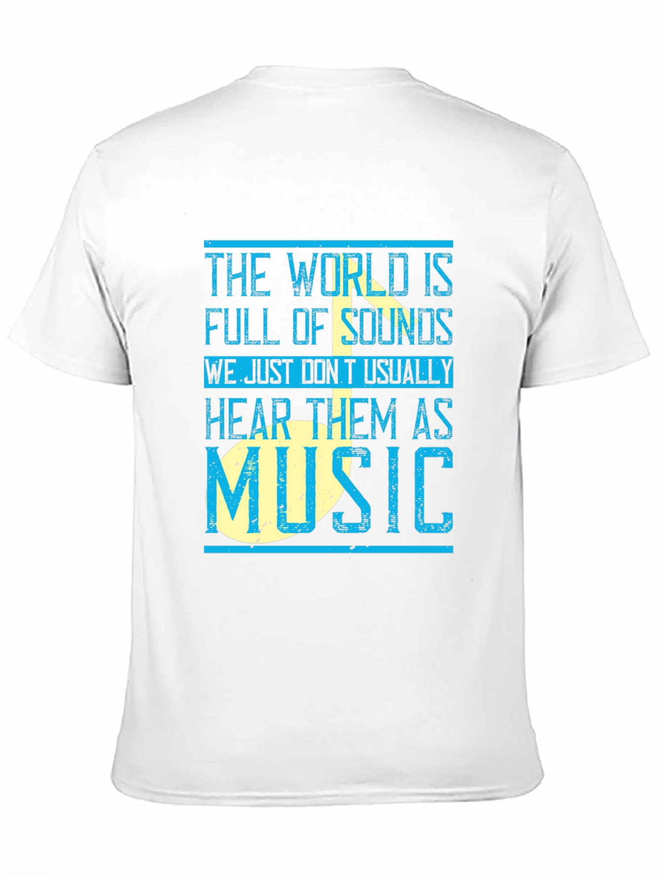 Black Music Lover T-Shirt: The World is Full of Sounds view 11