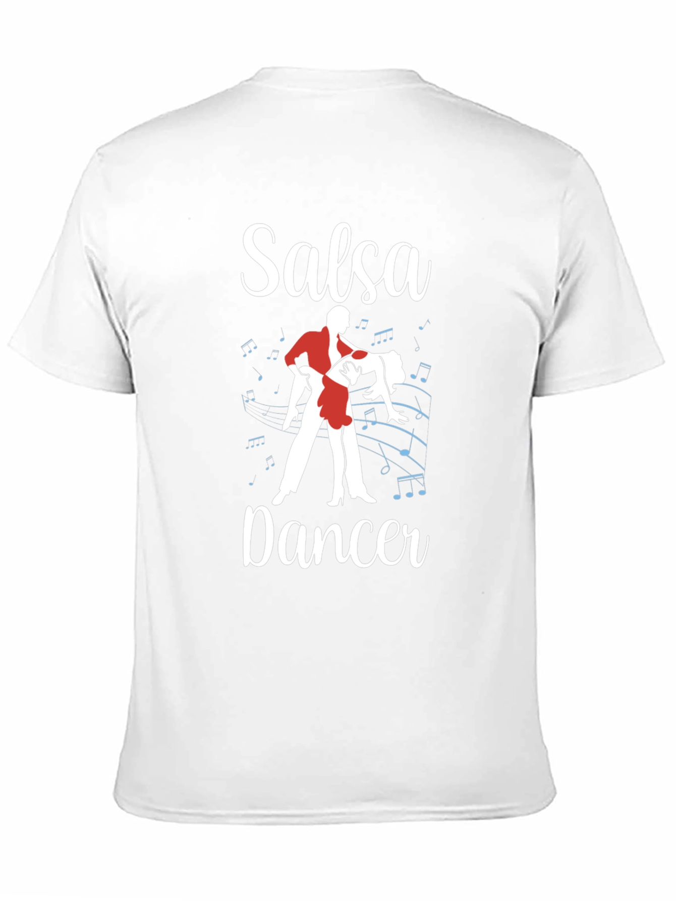Black Salsa Dancer Graphic T-Shirt - Dance Lover Tee view 11