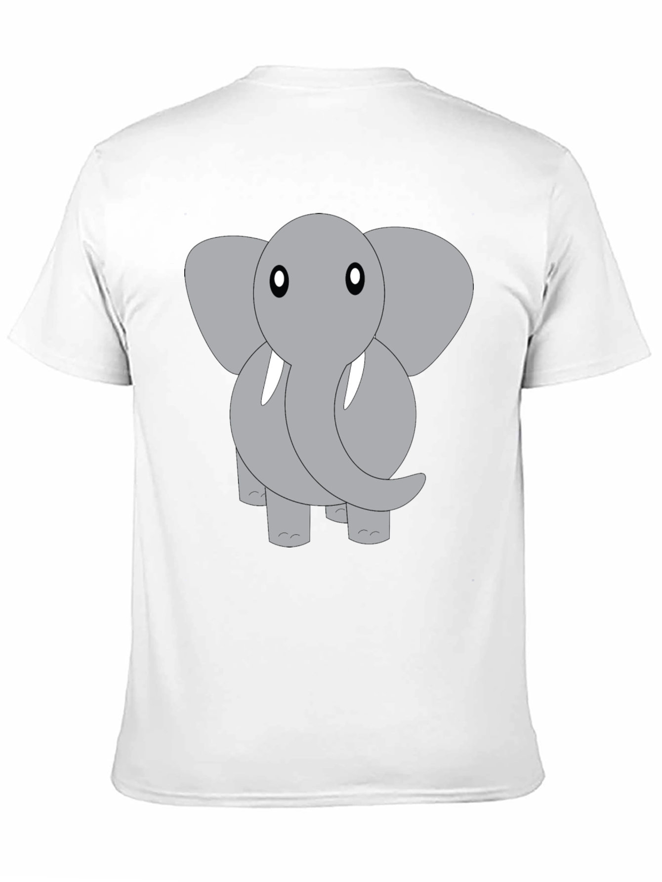 Black Elephant Graphic Tee - Cute Animal Design view 11