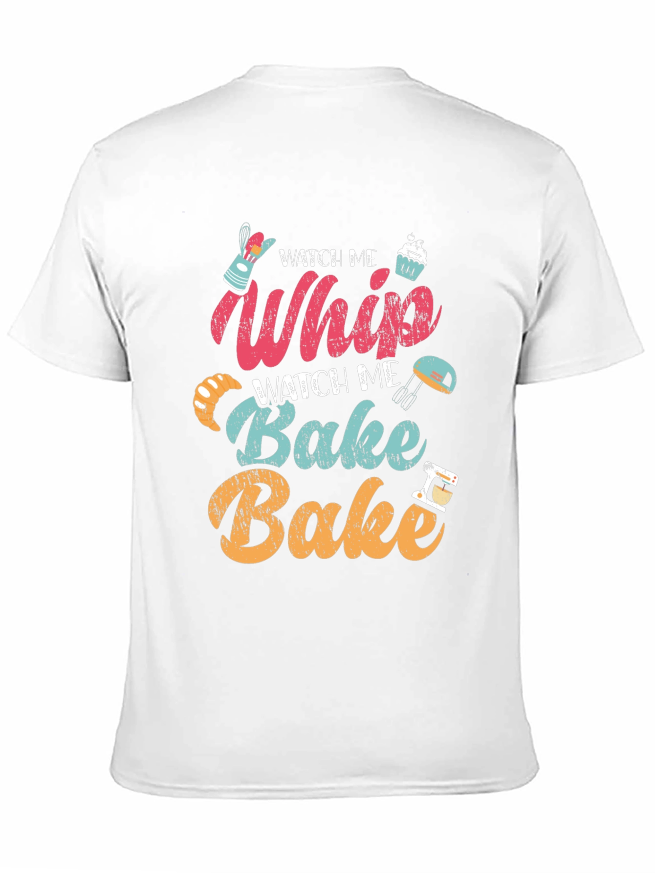 Black Watch Me Whip Bake T-Shirt - Baker's Delight! view 11