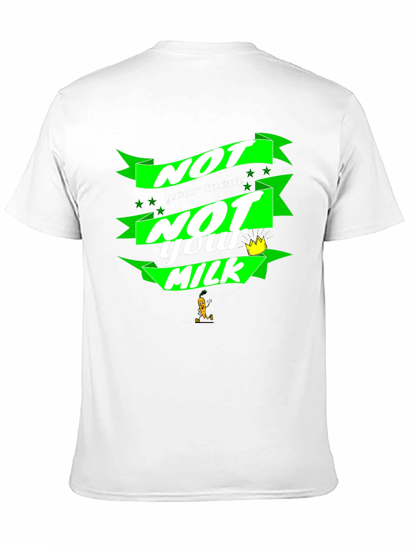 Black Not Your Mom, Not Your Milk Black T-Shirt view 11