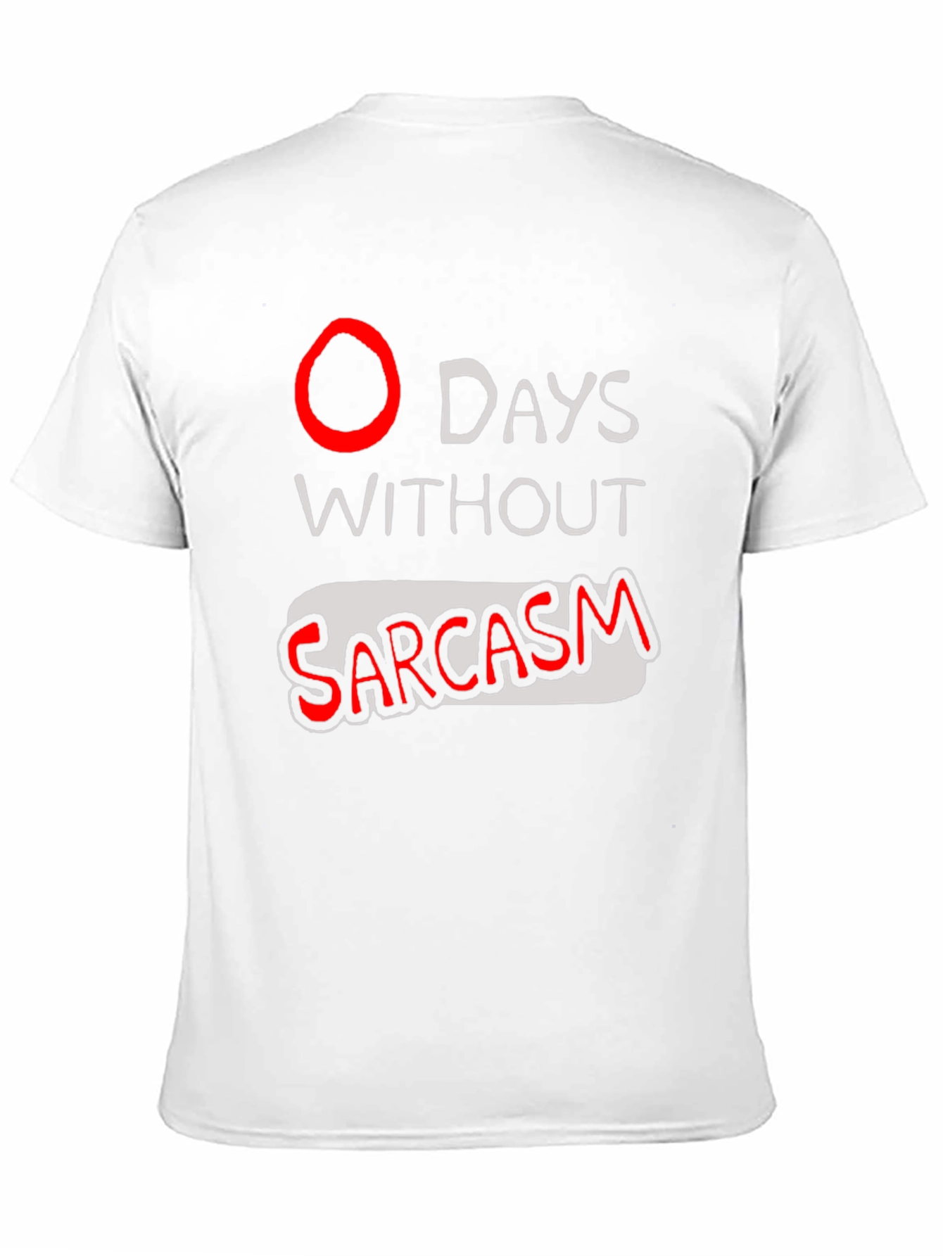 Black Sarcasm T-Shirt - Black Graphic Tee view 11