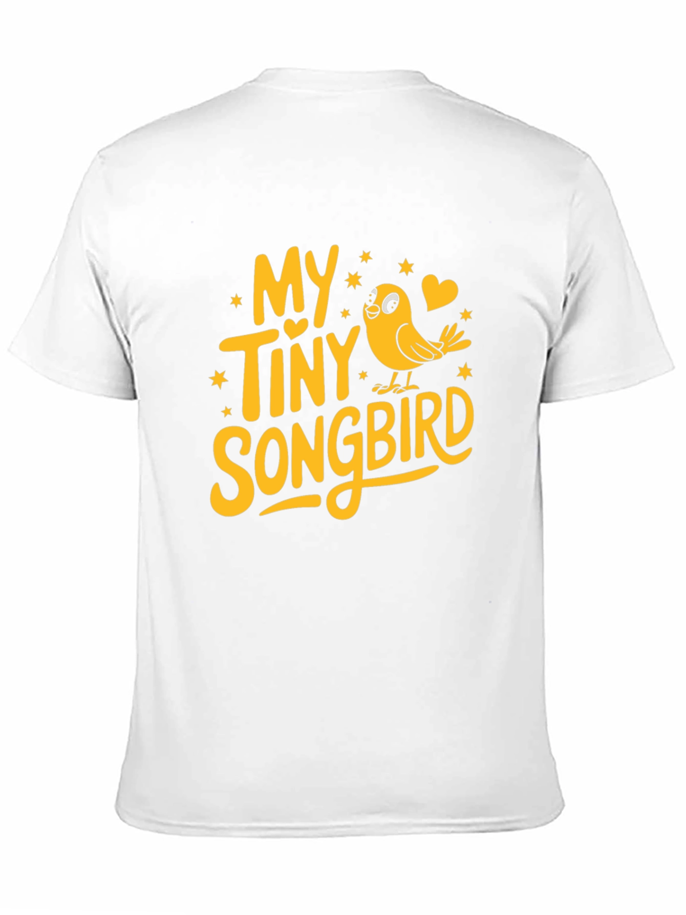 My Tiny Songbird Graphic Tee - Black Cotton Blend - 11