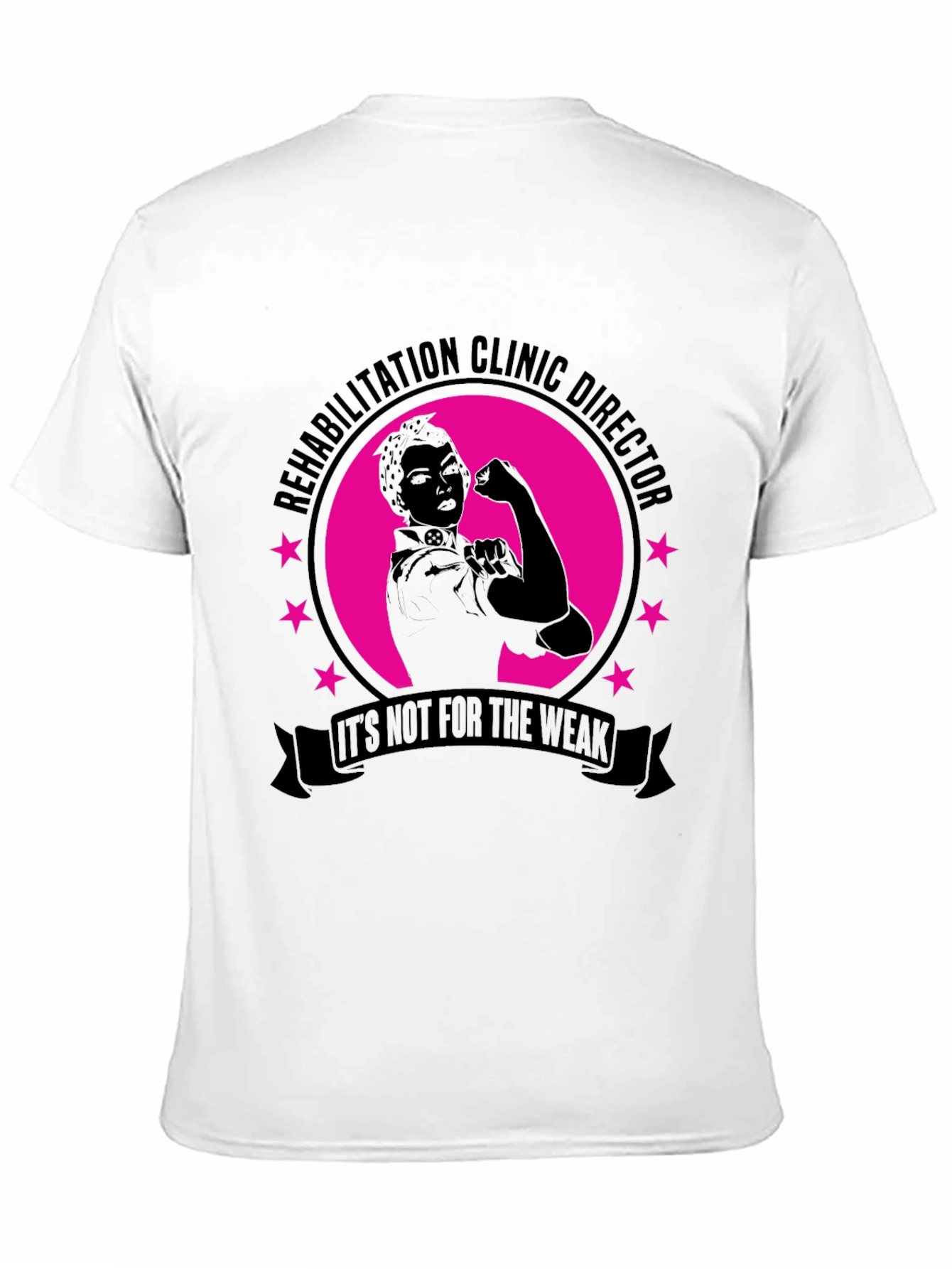 Black Rehabilitation Clinic Director T-Shirt view 11