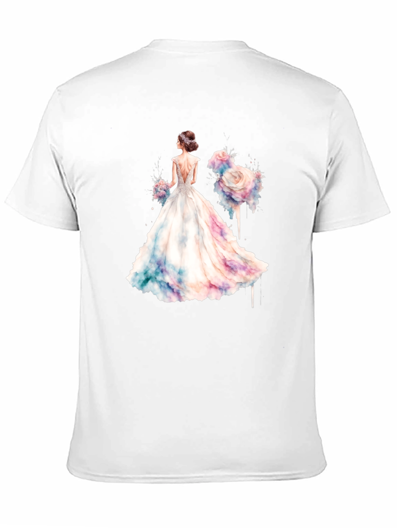 Black Elegant Bride T-Shirt view 11
