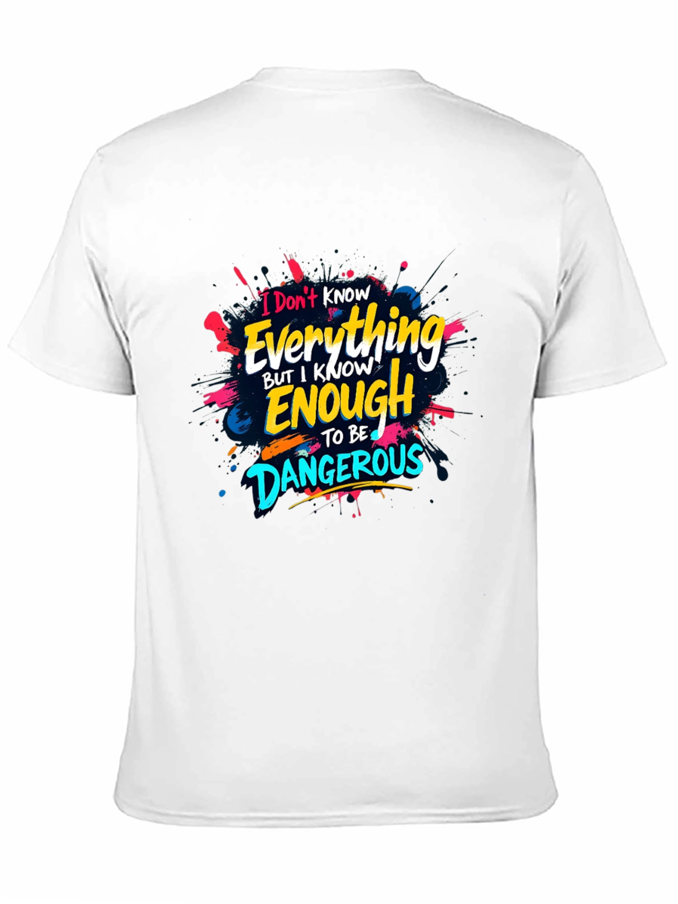 Black Funny Graphic Tee - Dangerous Knowledge view 11