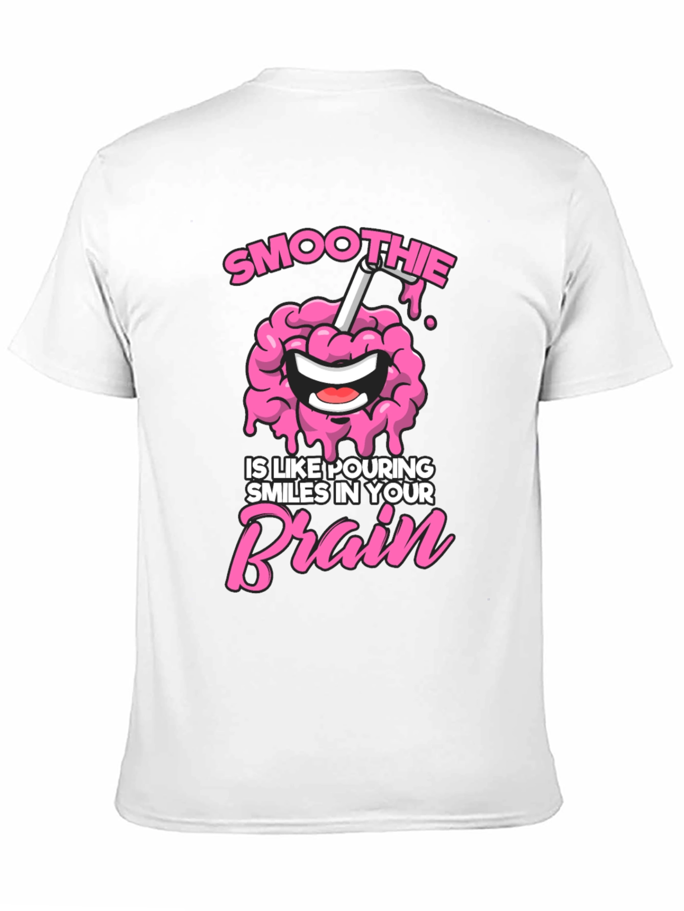 Smoothie Brain Graphic T-Shirt - Funny Unisex Tee - 11
