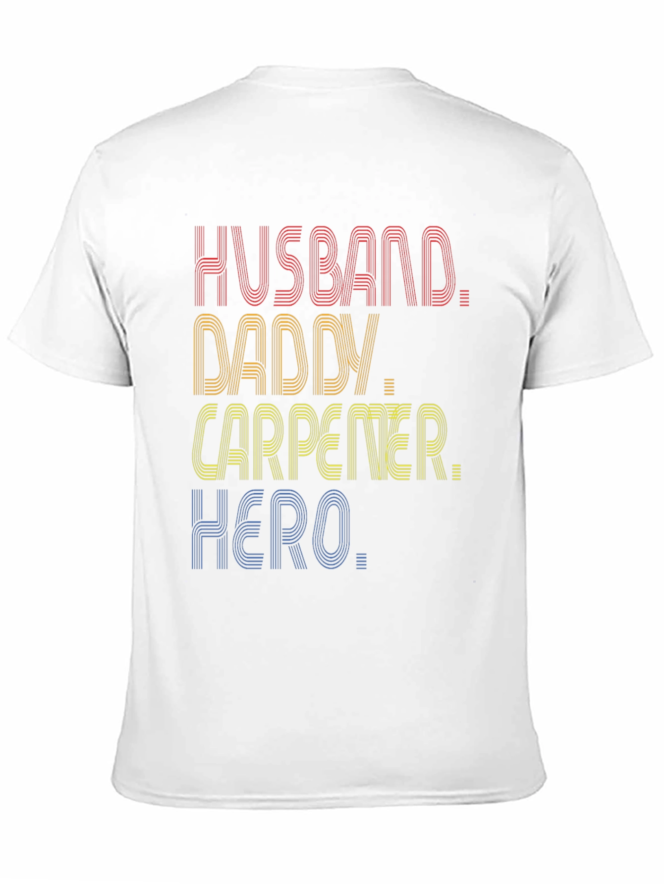 Black Husband Daddy Carpenter Hero T-Shirt view 11