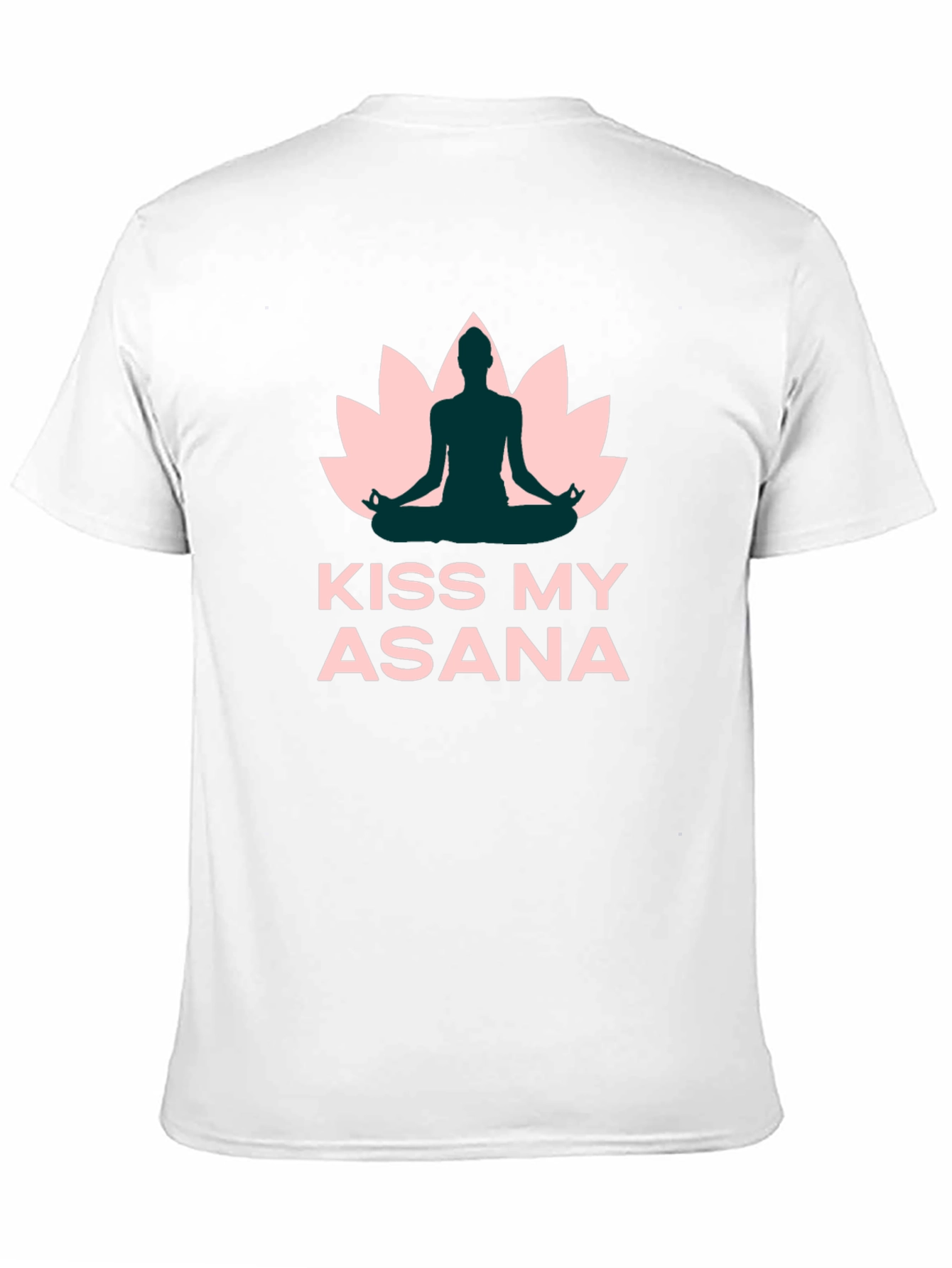 Black Yoga T-Shirt - Kiss My Asana - Black view 11