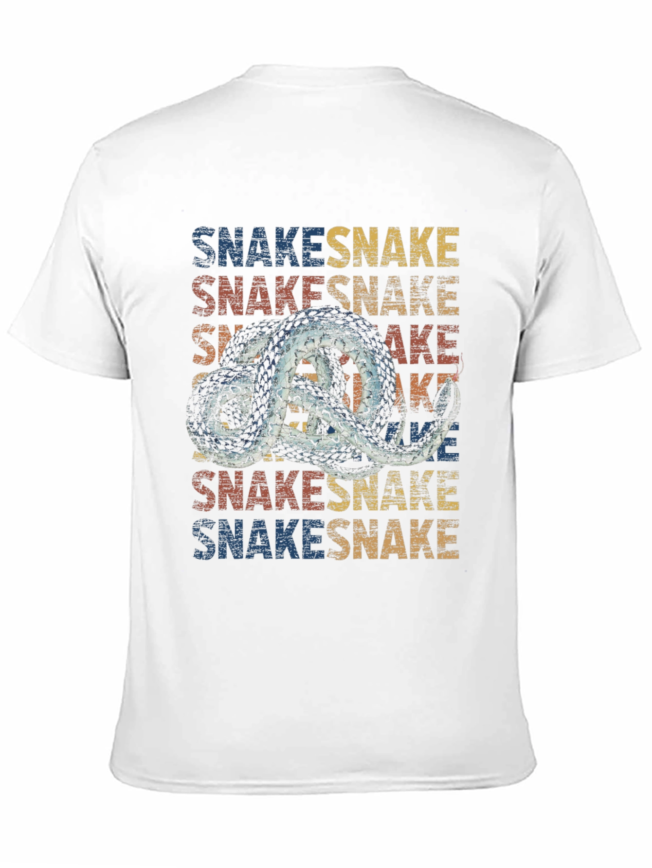 Black Vintage Snake T-Shirt Graphic Print view 11