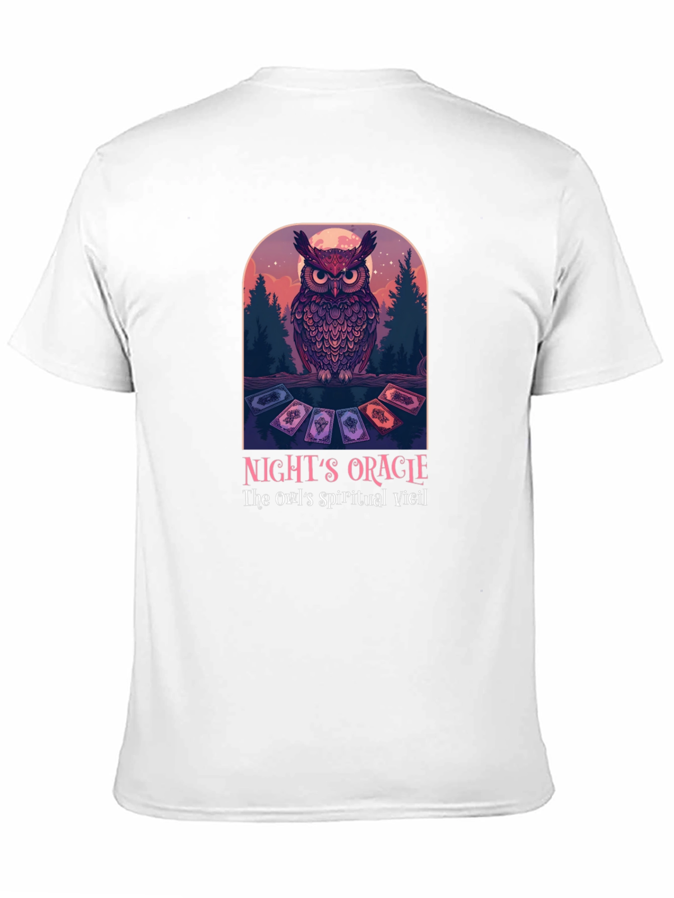 Black Night's Oracle Owl Graphic T-Shirt view 11