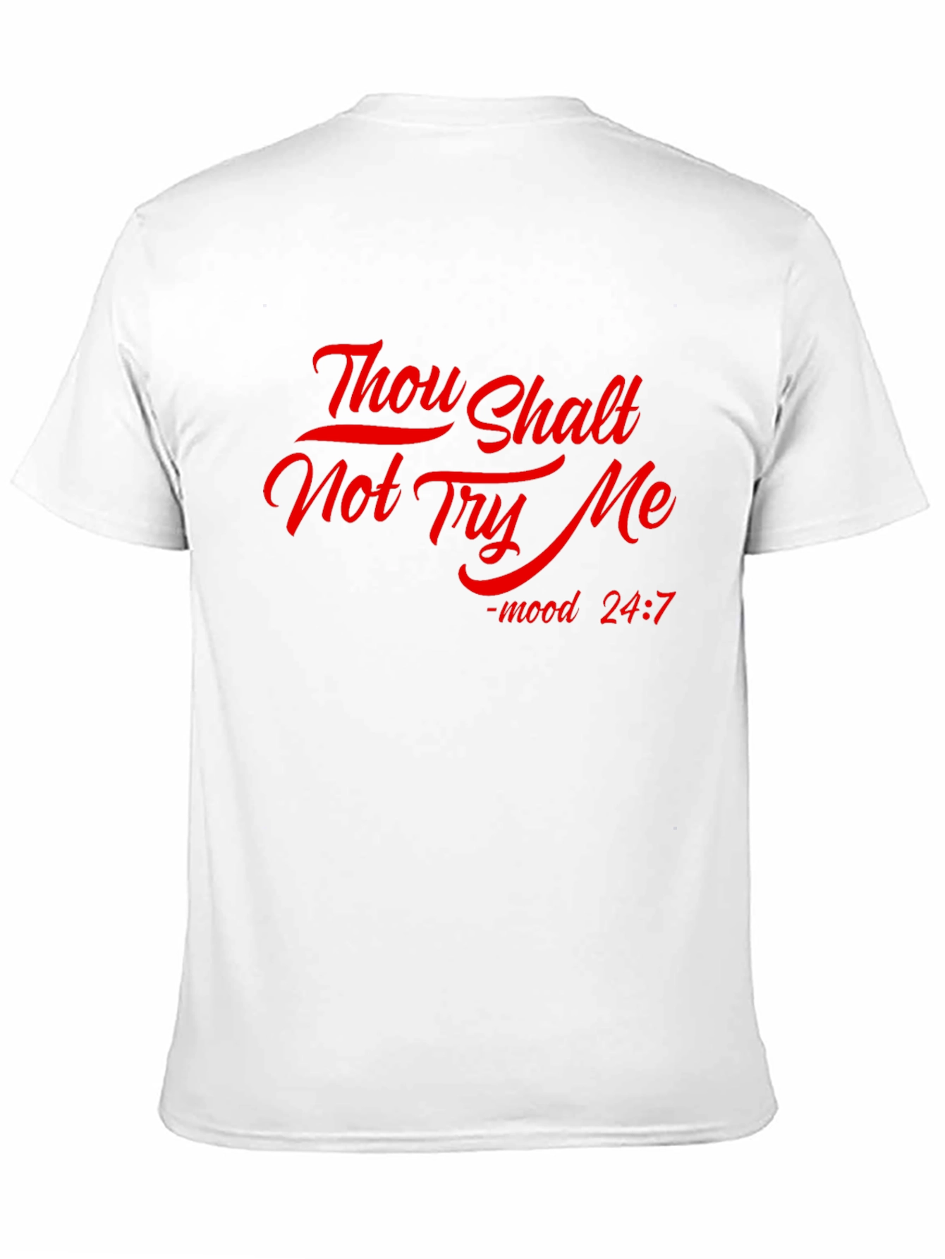 Black Thou Shalt Not Try Me Graphic Tee - Black view 11