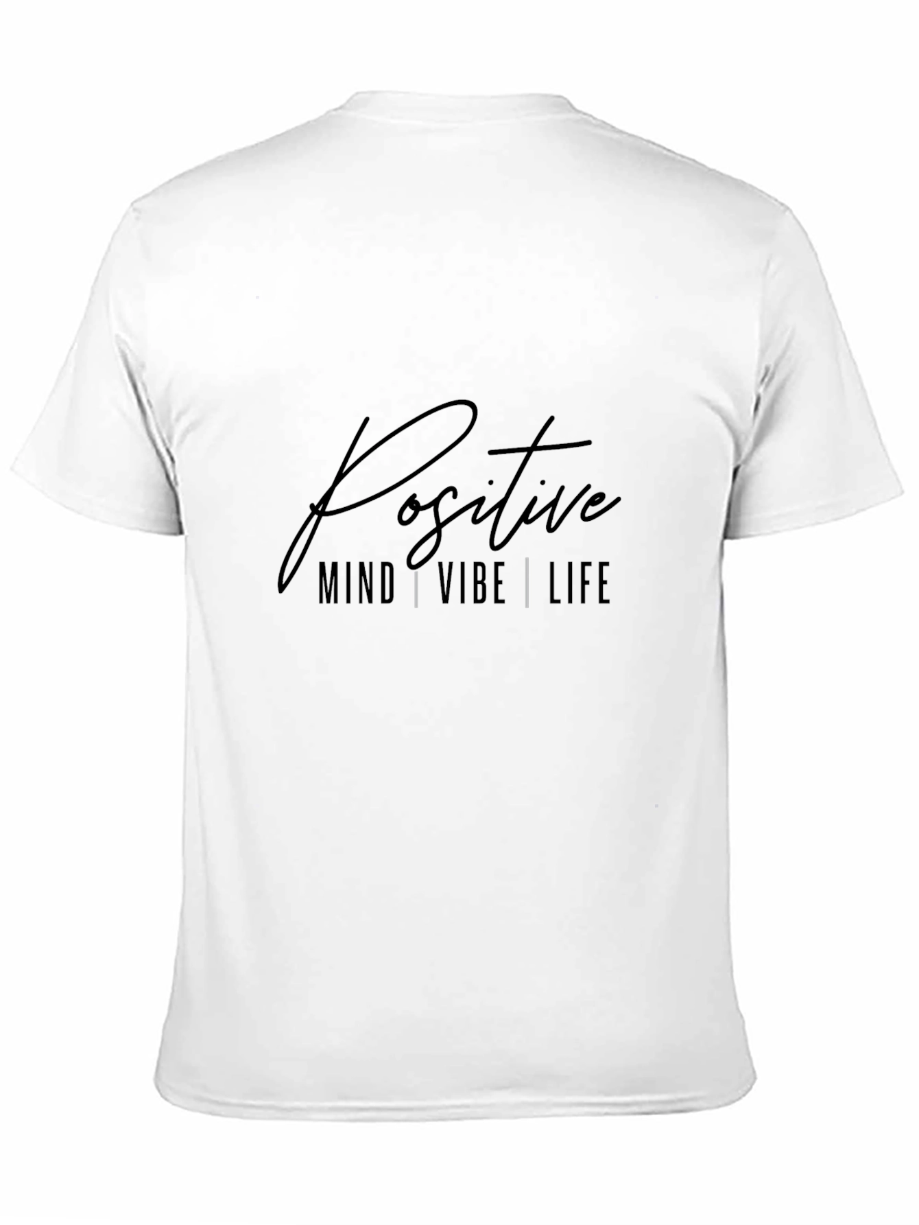 Black Positive Mind Vibe Life T-Shirt view 11