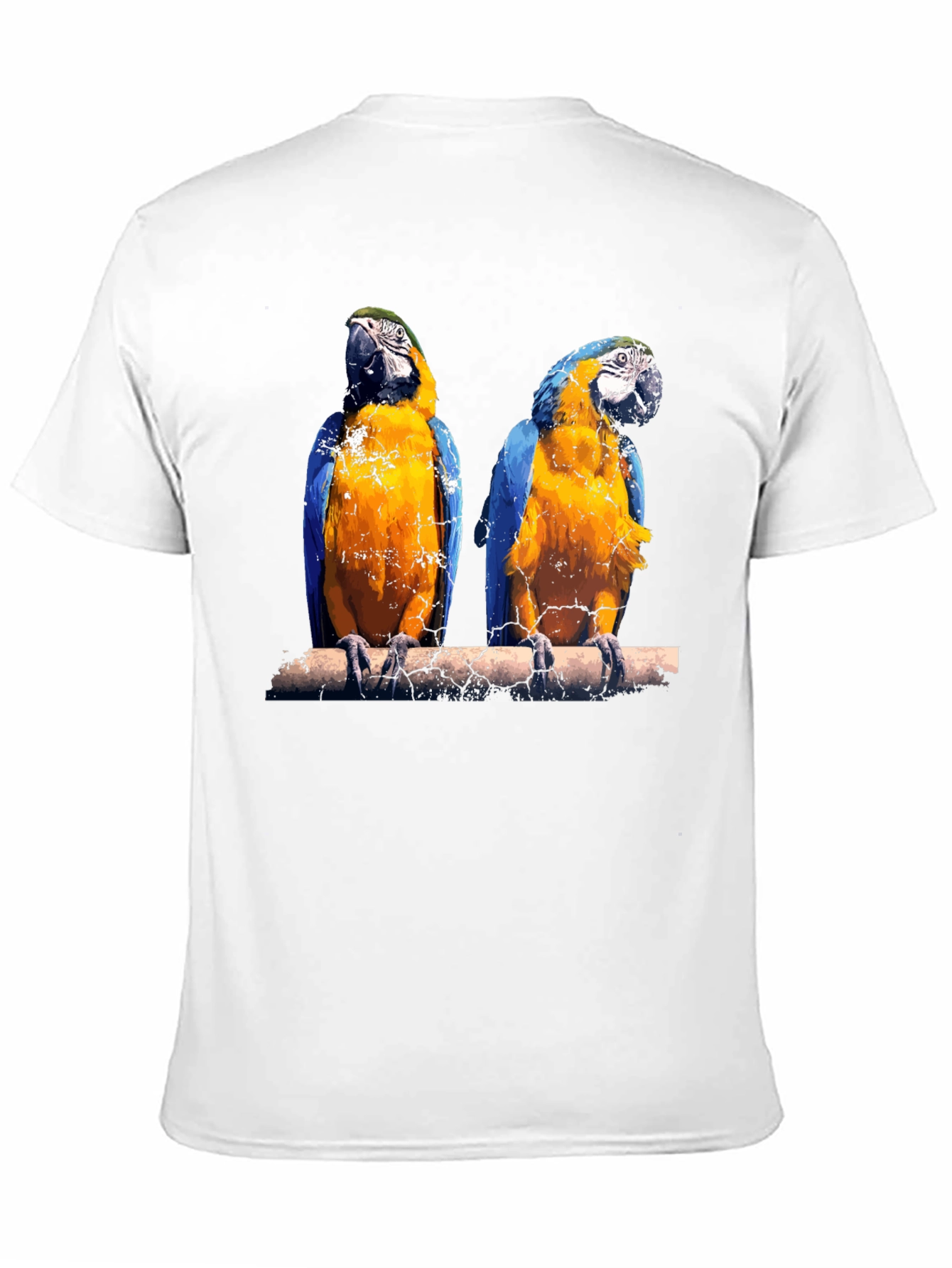 Black Parrot Graphic Tee - Vibrant Bird Print view 11