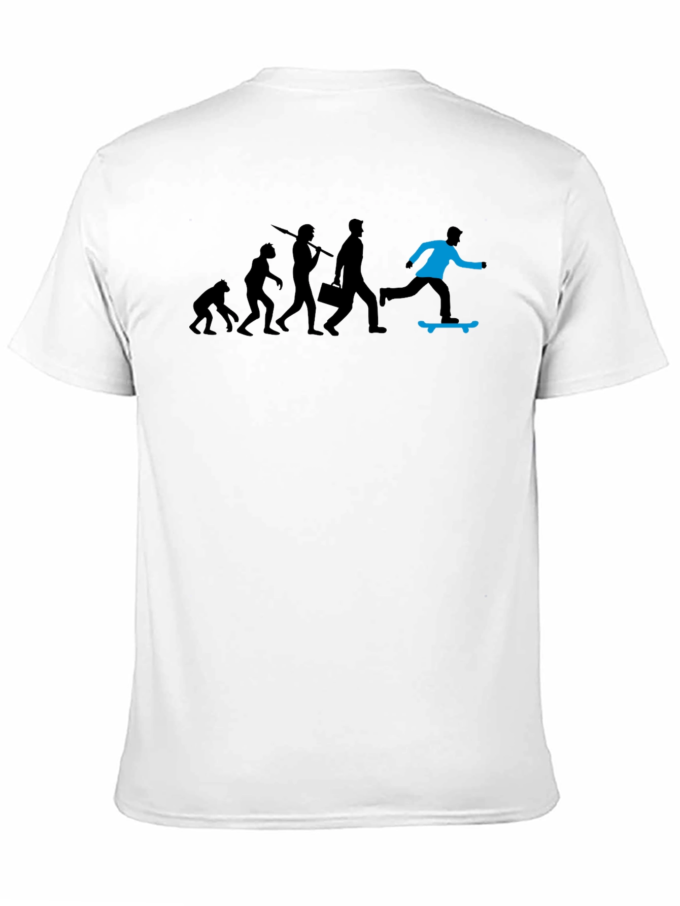 Black Evolution of Skateboarding T-Shirt view 11