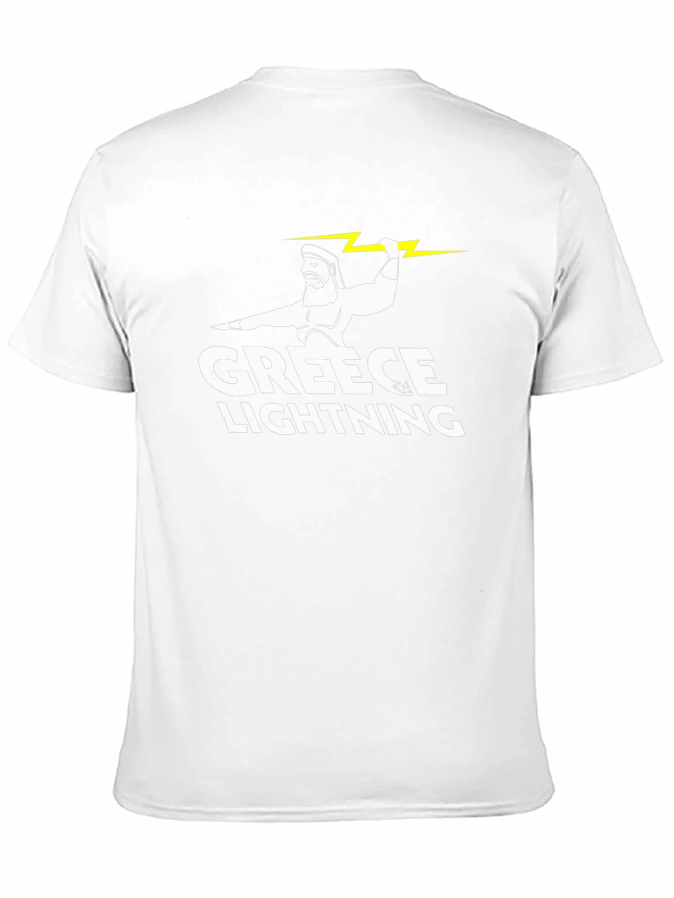 Black Greece Lightning Zeus Graphic T-Shirt view 11