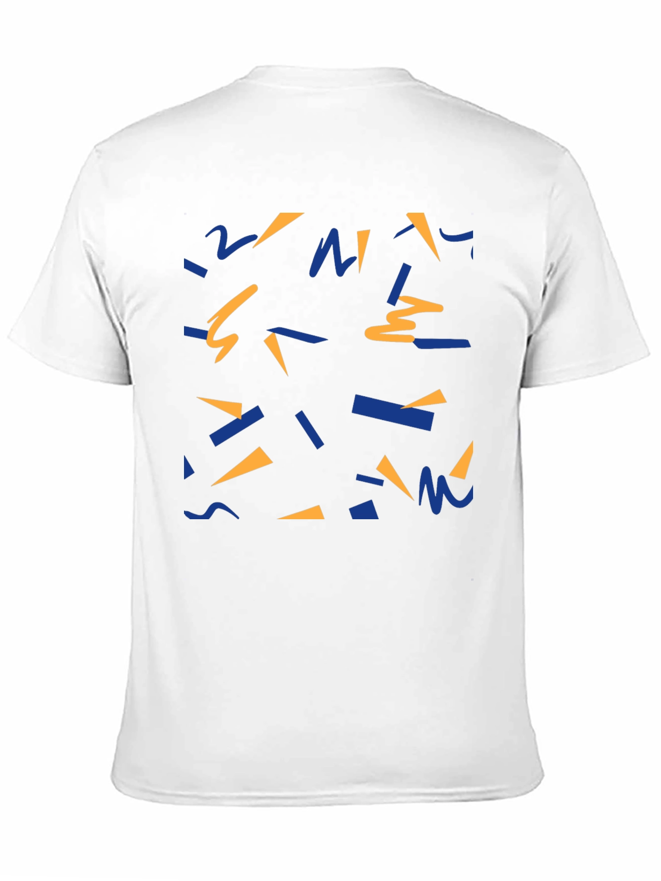 Black Retro Pattern Black T-Shirt view 11