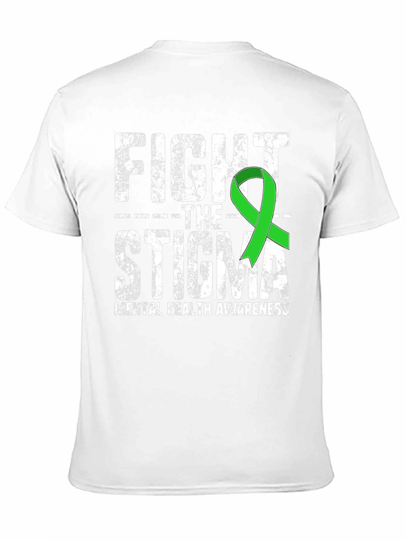 Black Fight The Stigma Mental Health Awareness T-Shirt view 11