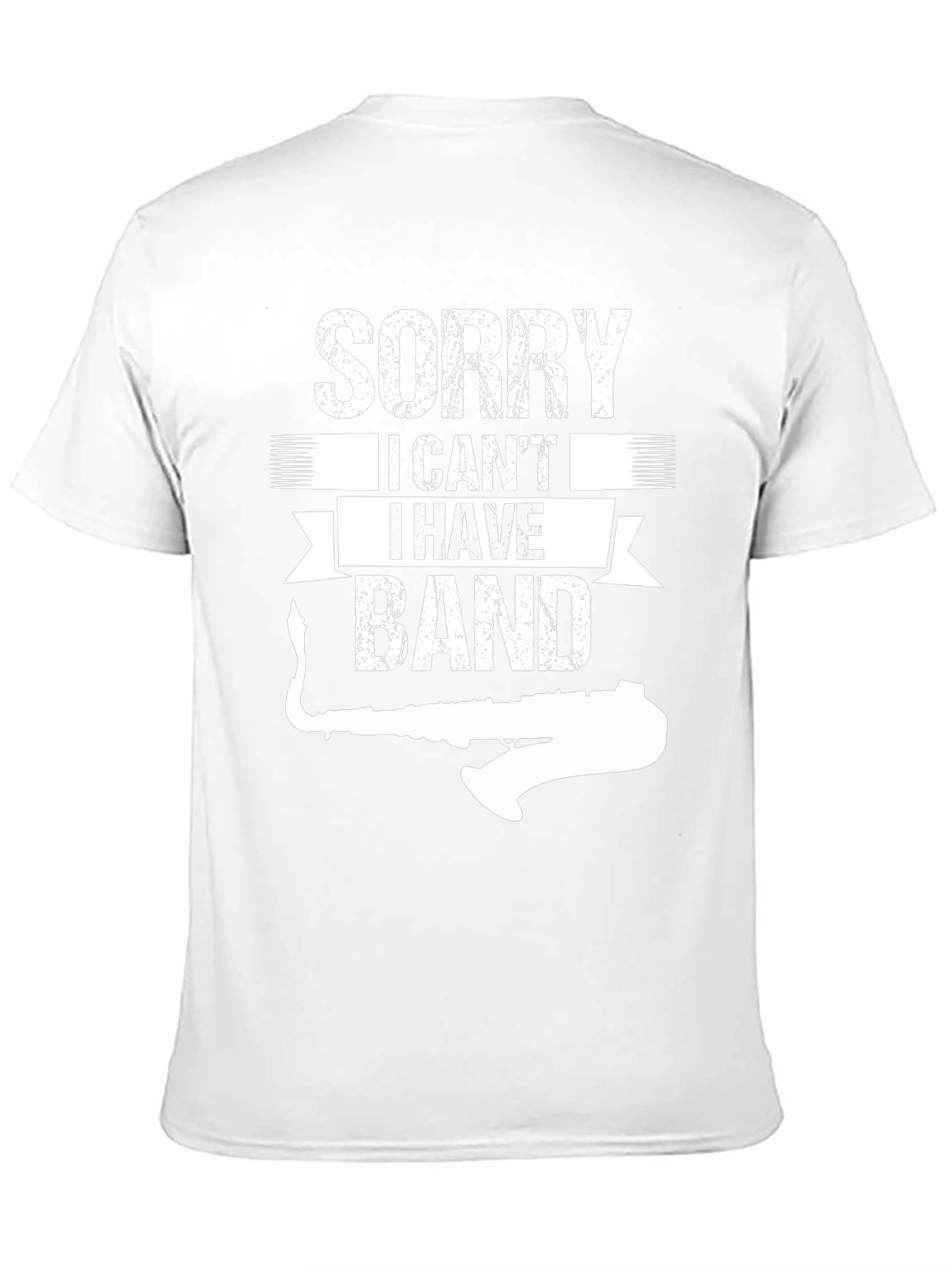 Black Sorry I Can't I Have Band T-Shirt view 11