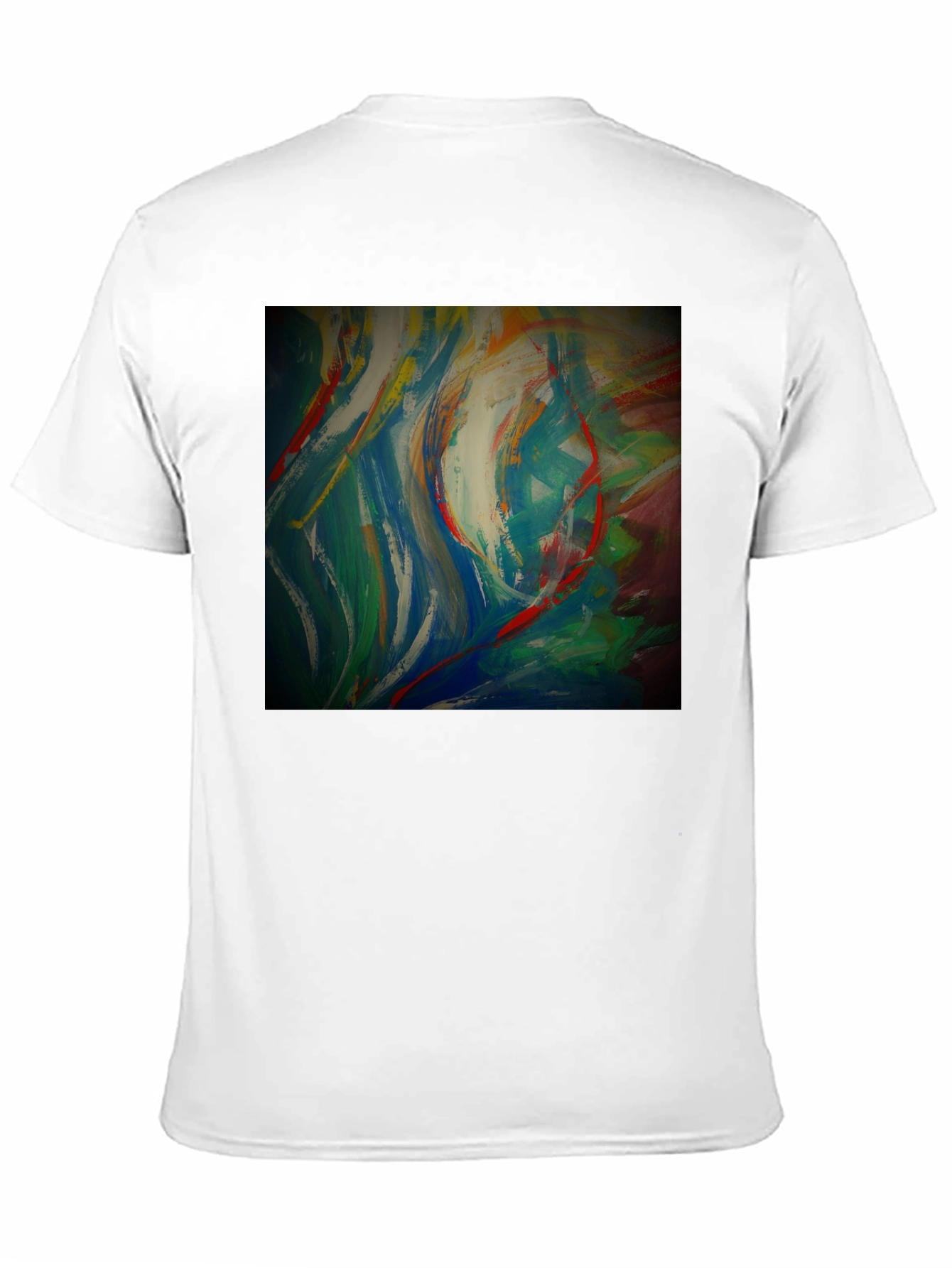 Black Abstract Art Graphic Tee - Modern Style view 11
