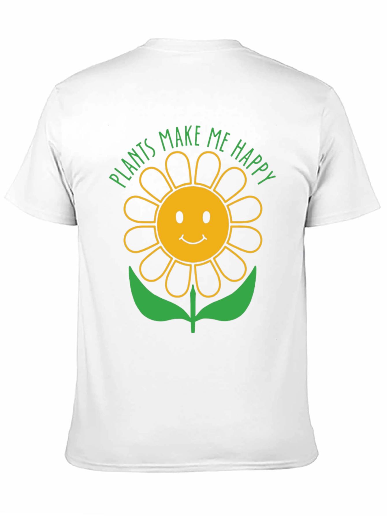 Black Plants Make Me Happy Sunflower Graphic T-Shirt view 11