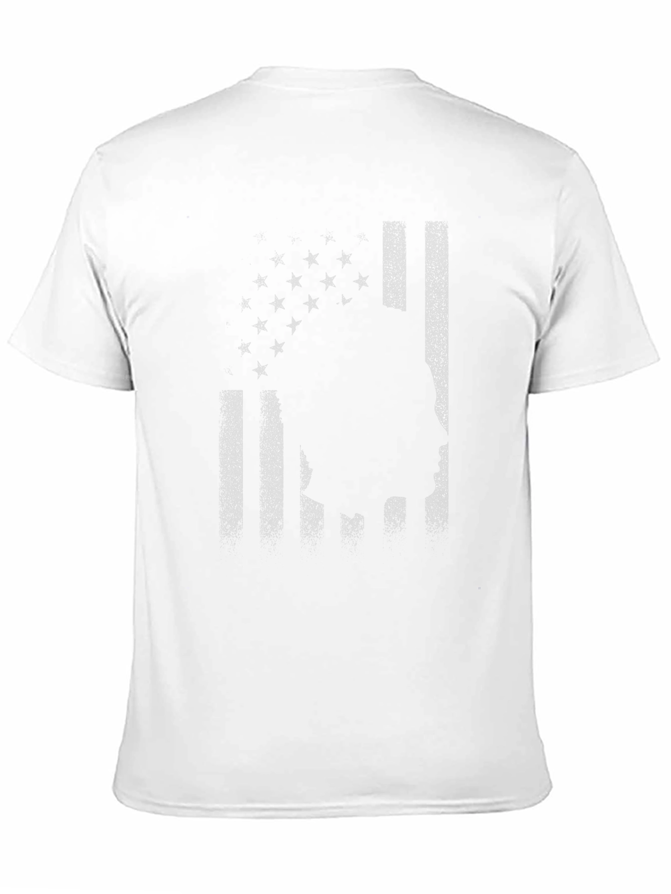 Black American Flag Silhouette Graphic Tee view 11