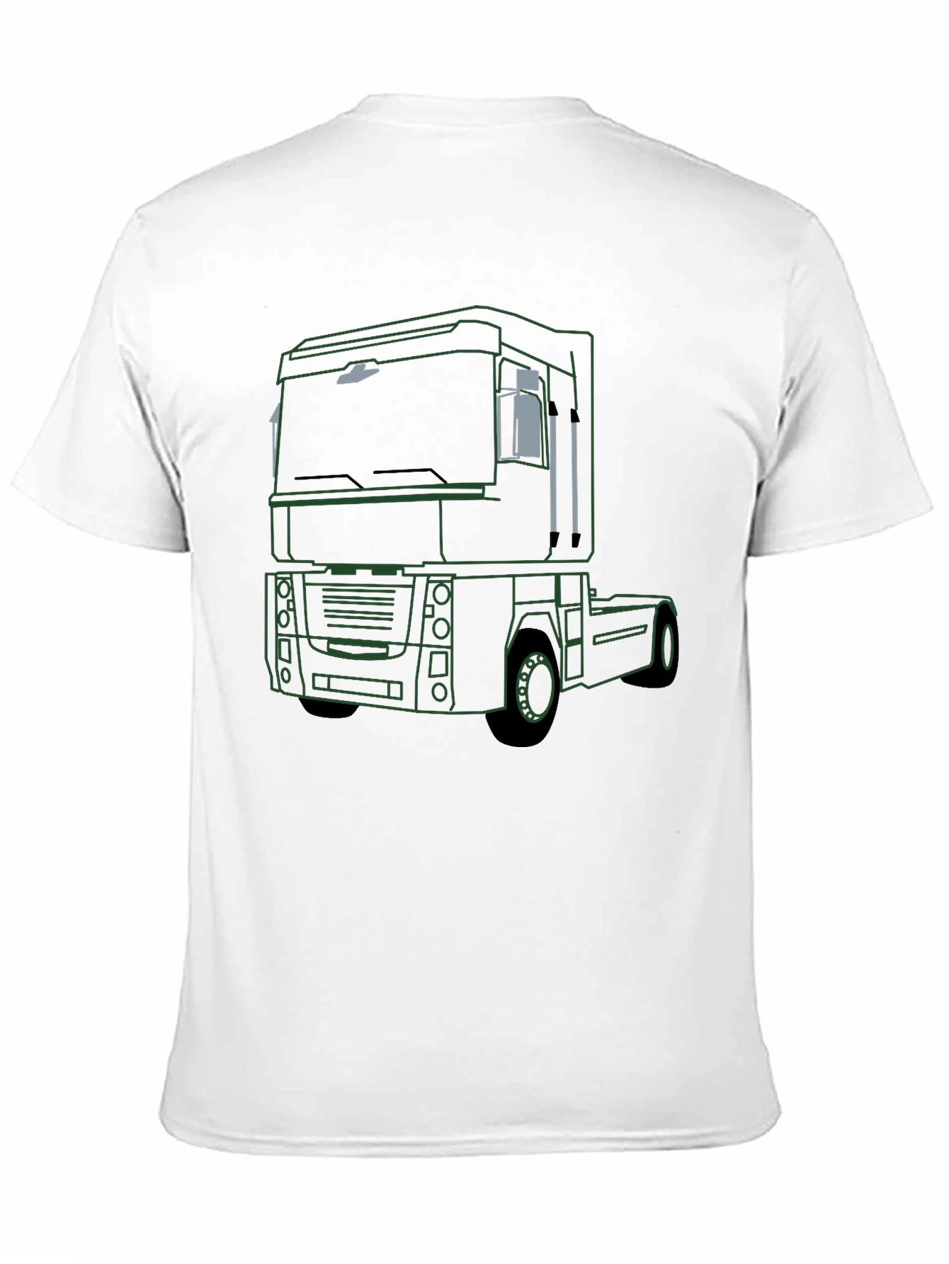 Black Truck Outline Graphic T-Shirt - Modern Design, Soft Fabric view 11