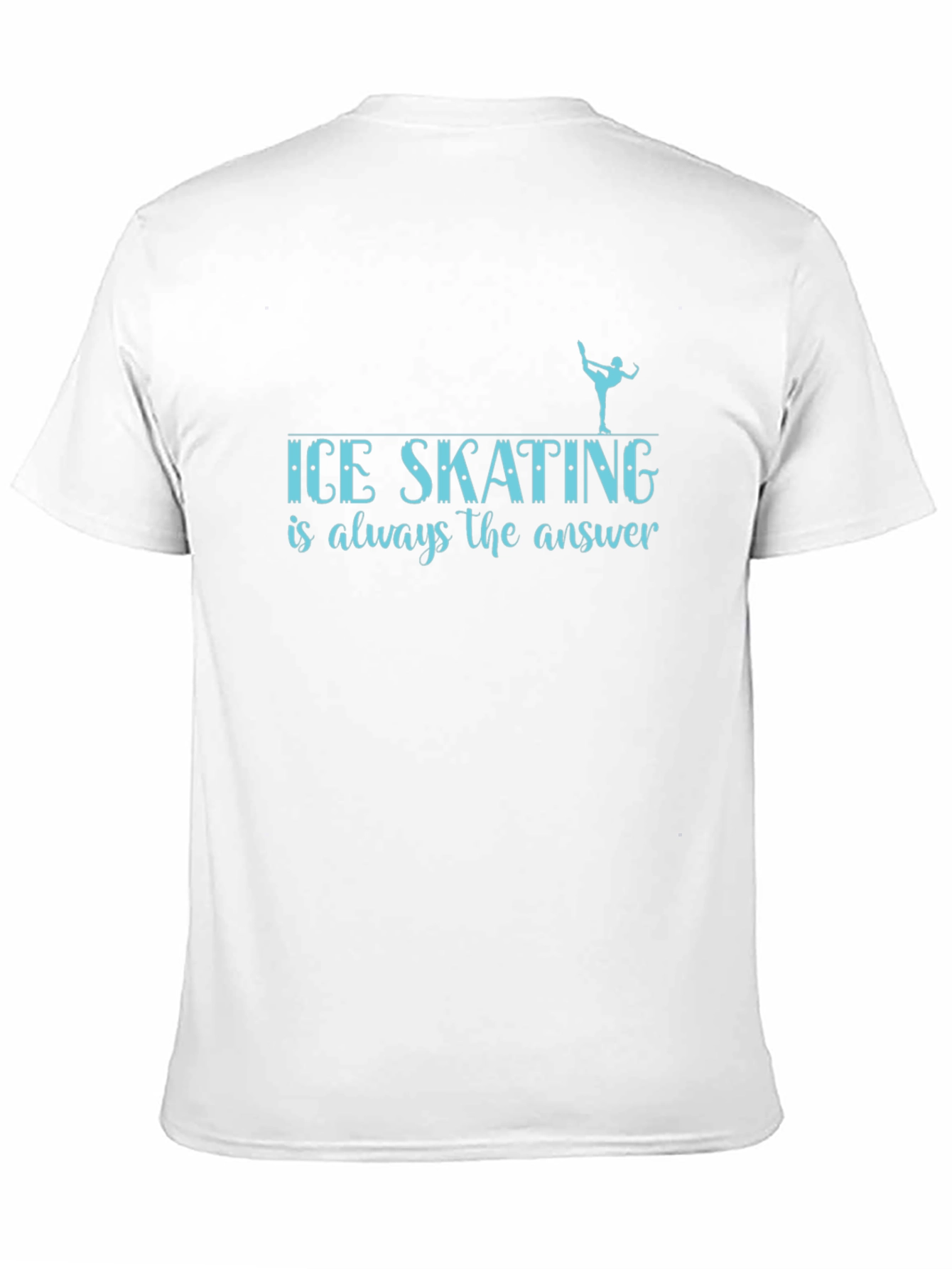 Black Ice Skating Always the Answer Black T-Shirt view 11