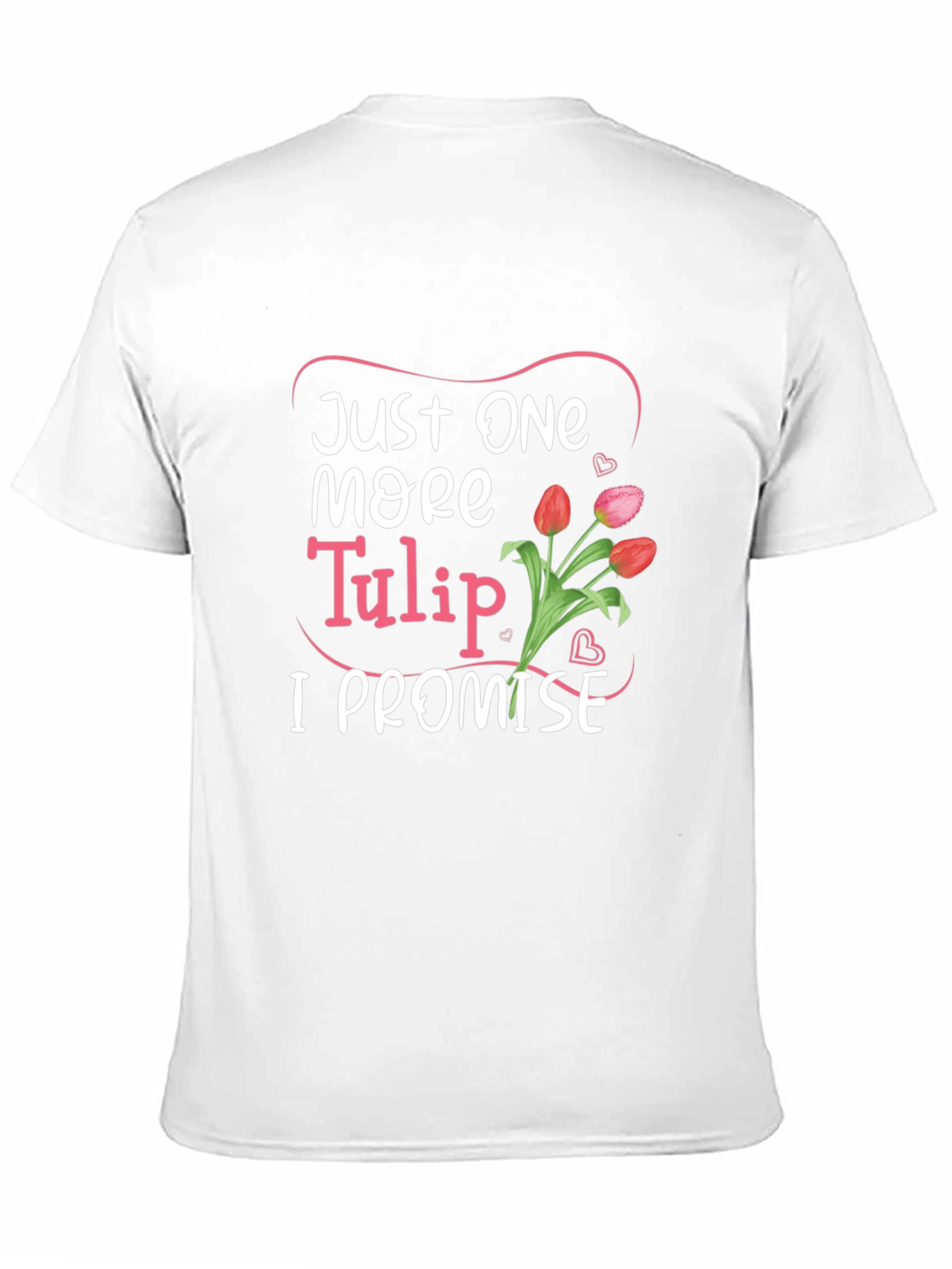 Black Just One More Tulip Graphic Tee view 11
