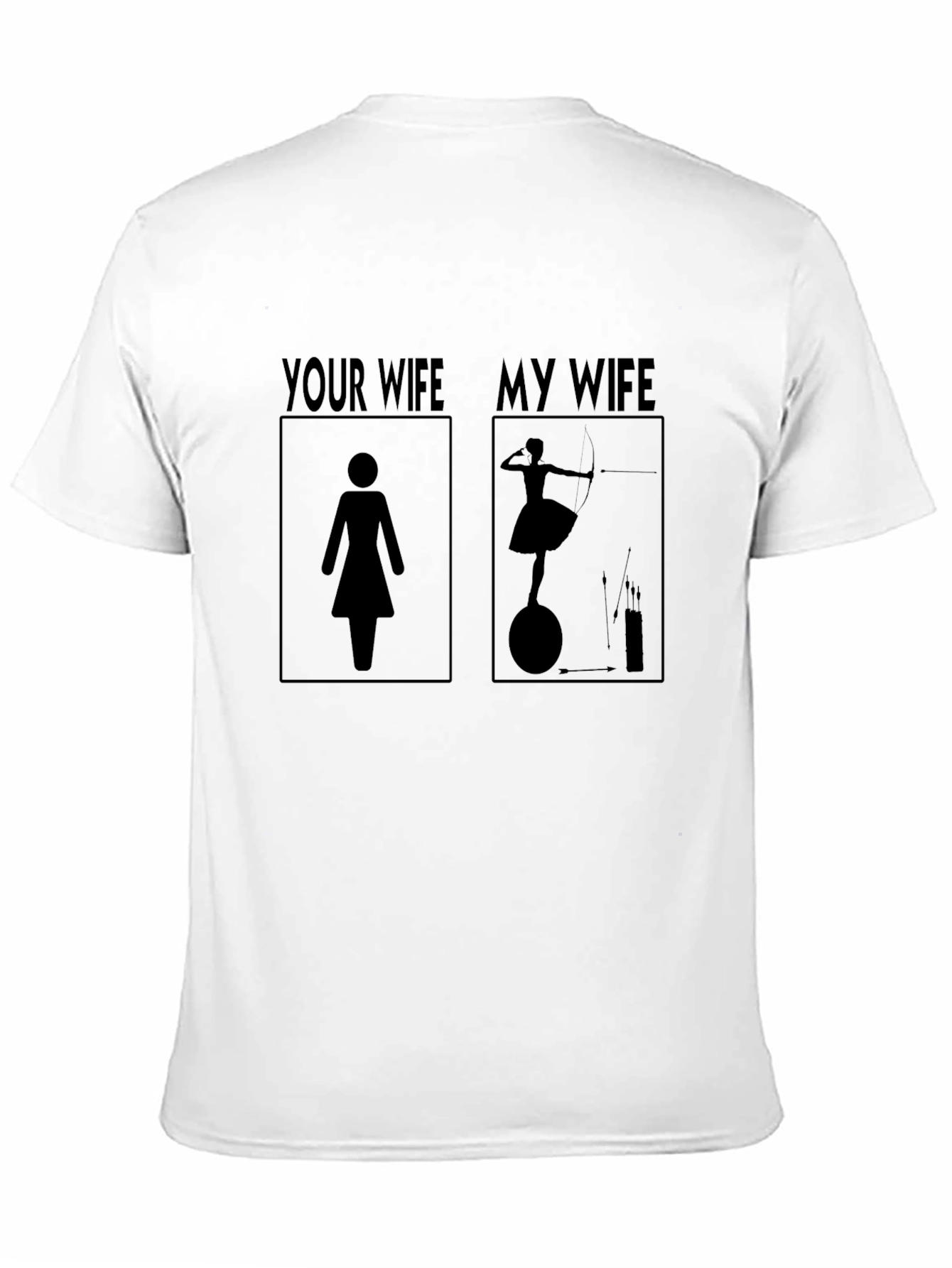 Black Humorous "My Wife" Archer Graphic Tee - Novelty view 11